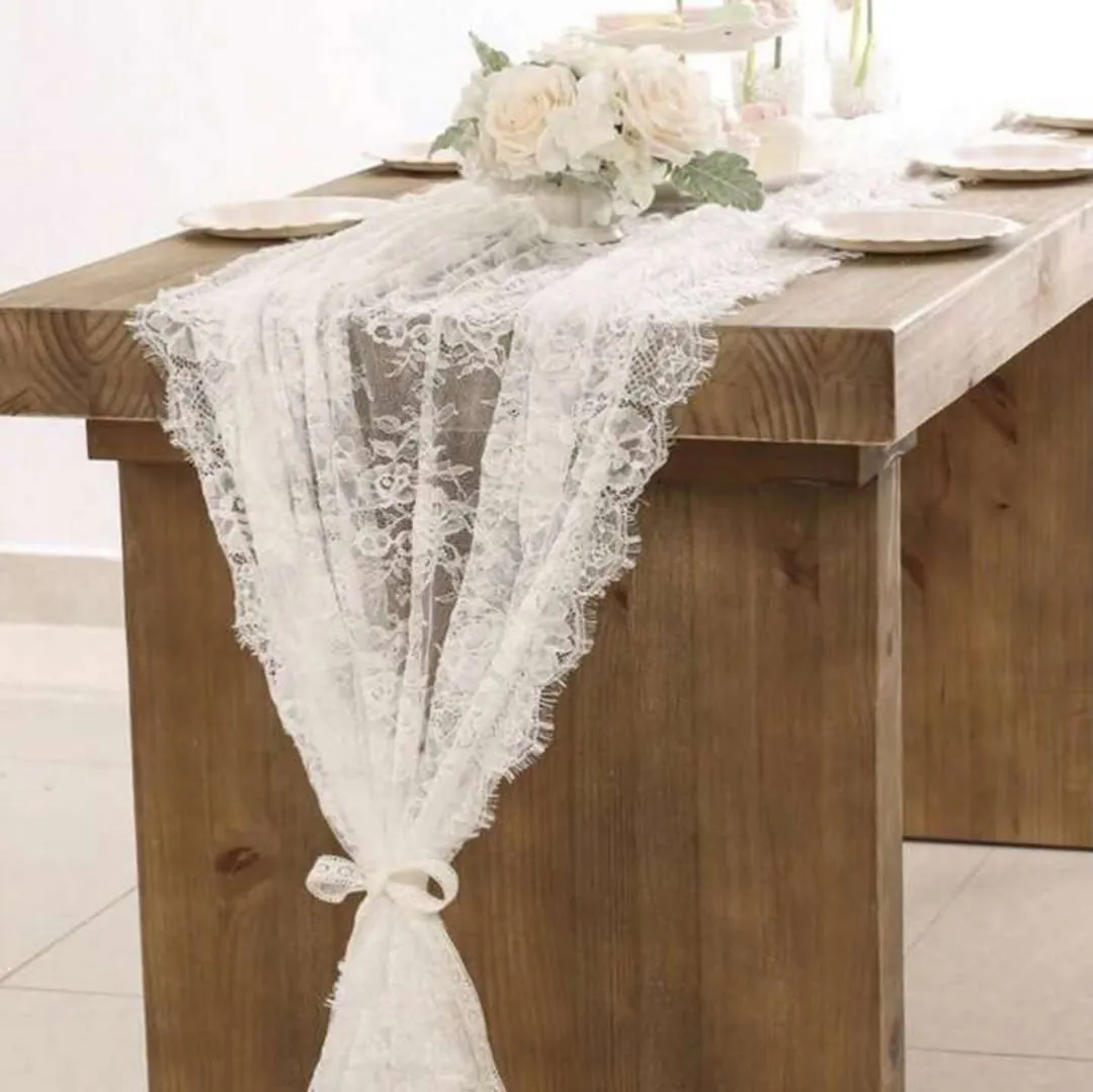 Black Pearl Tulle Tablecloth