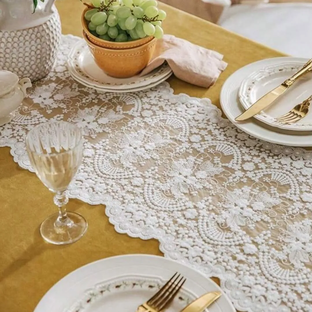 Black Pearl Tulle Tablecloth