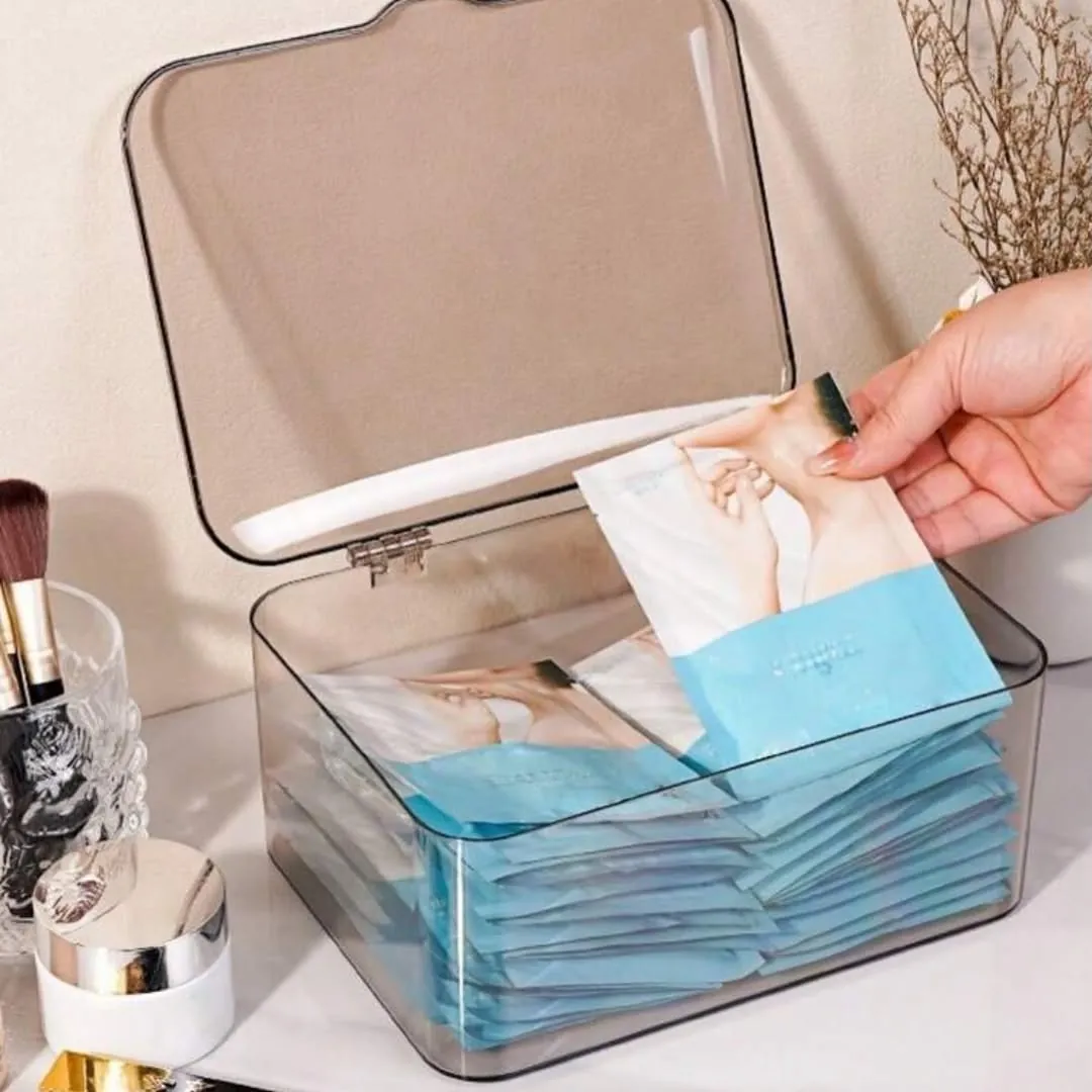 Clear Acrylic Medicine Organizer Box