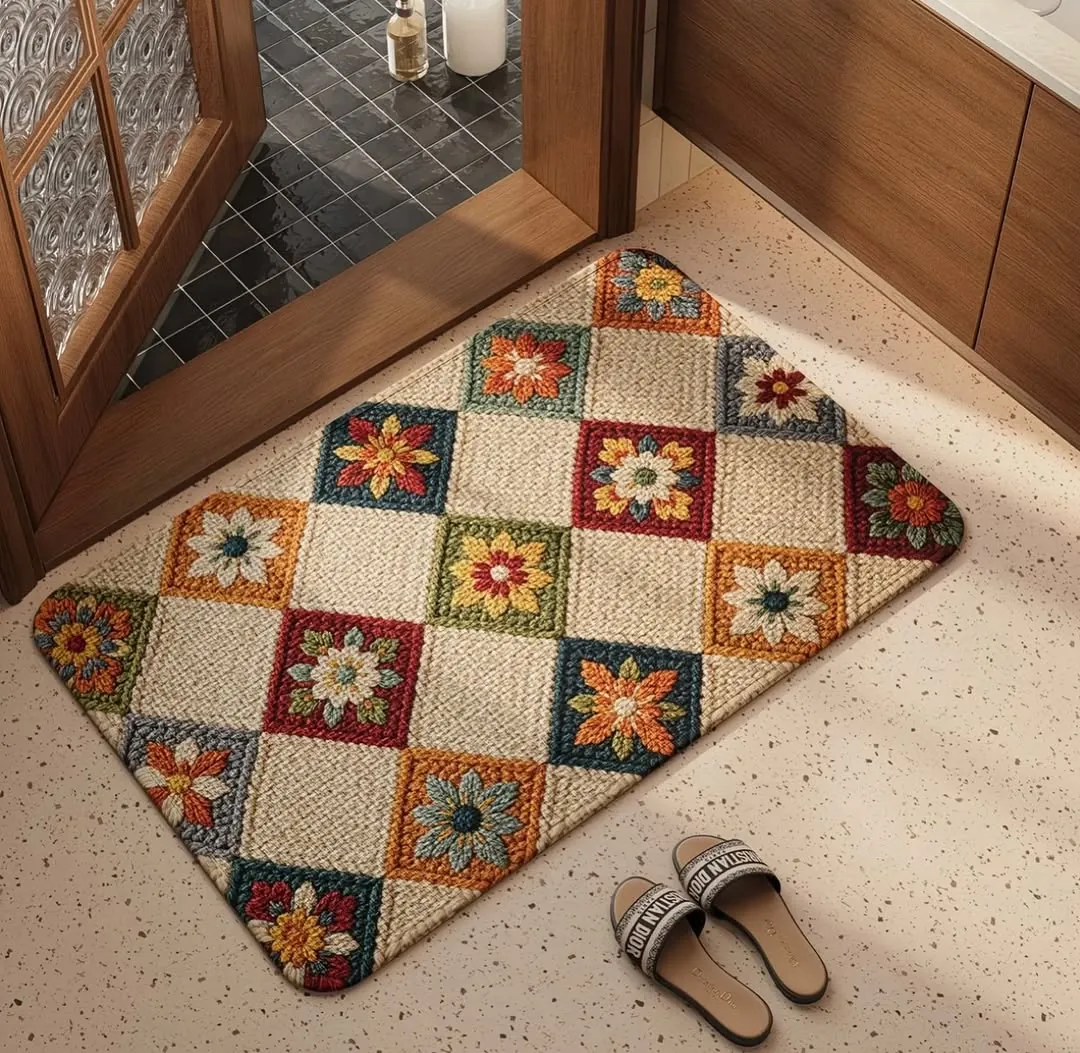 Lotus Flower Decorative Door Mat
