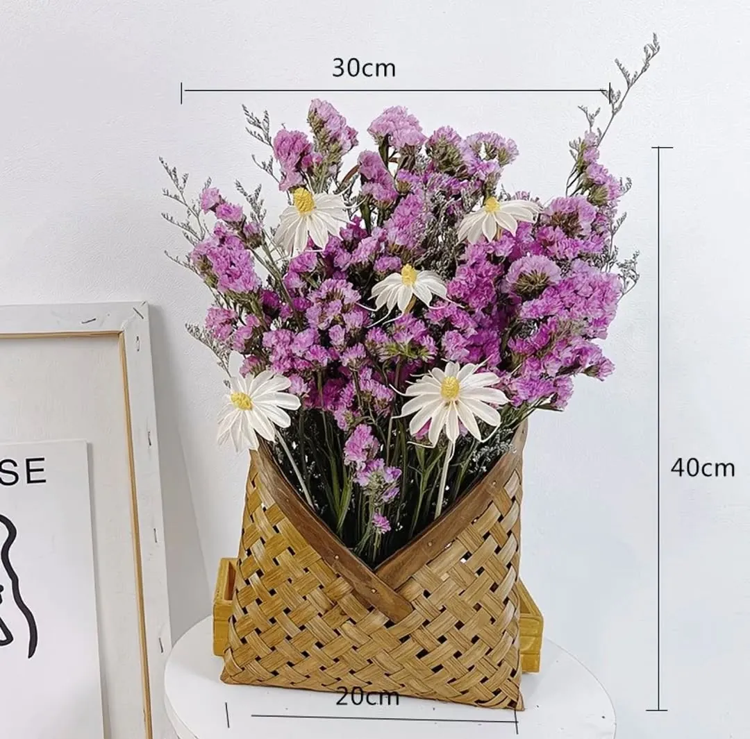 Woven Wall-Hanging Flower Basket