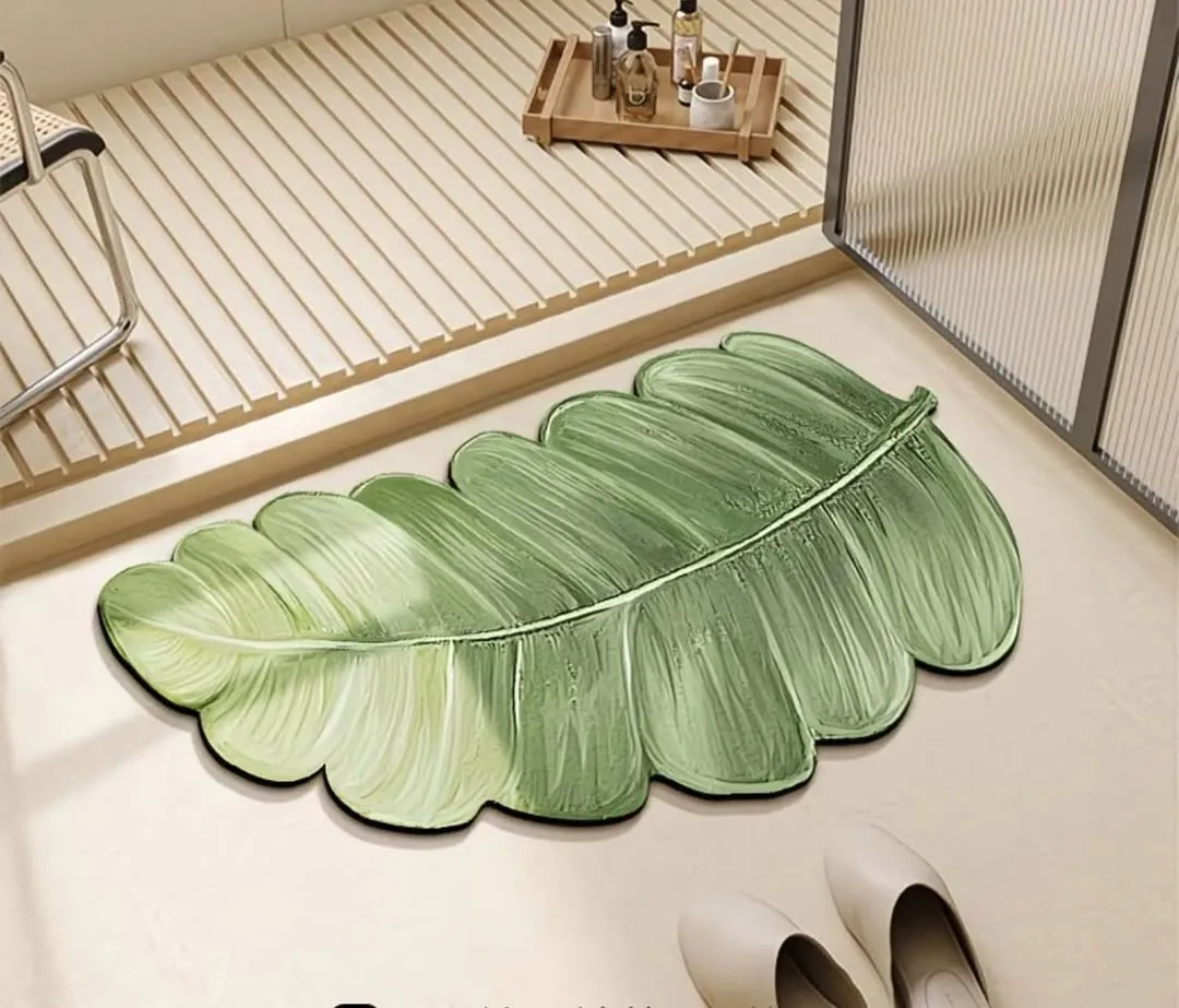 Leaf-Shaped Home Mat