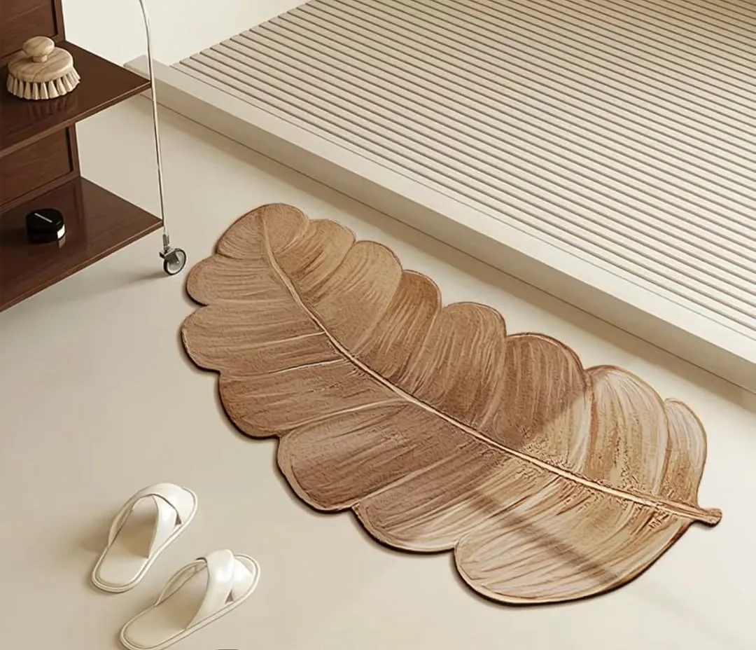 Leaf-Shaped Home Mat