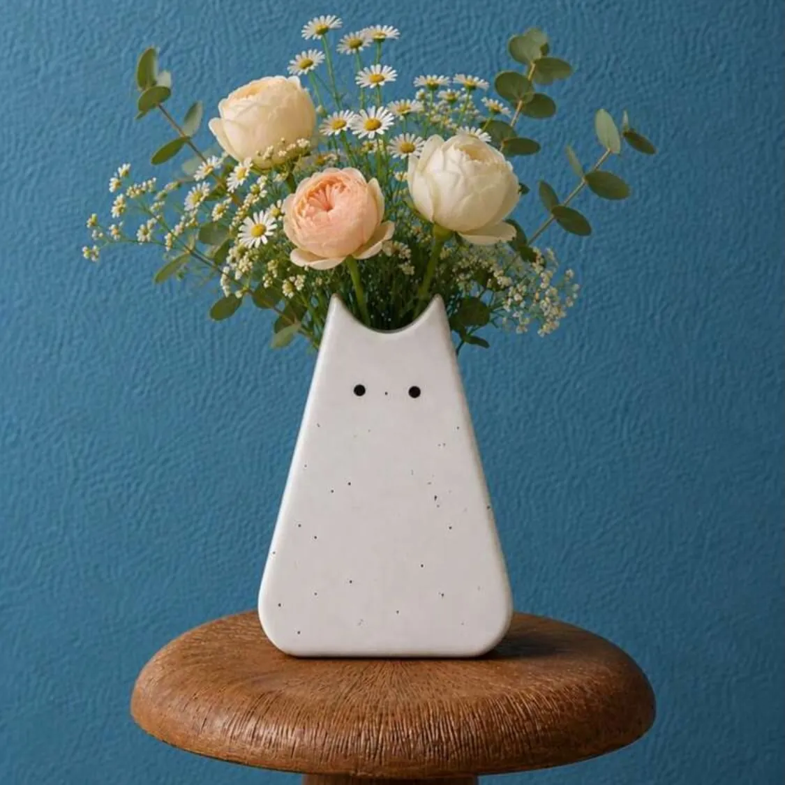 Cat-Shaped Ceramic Plant Pot