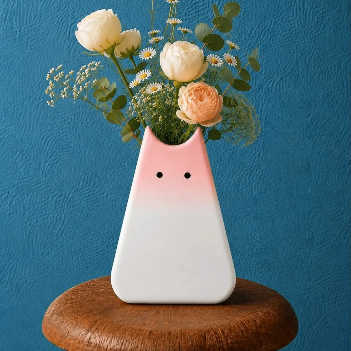 Cat-Shaped Ceramic Plant Pot