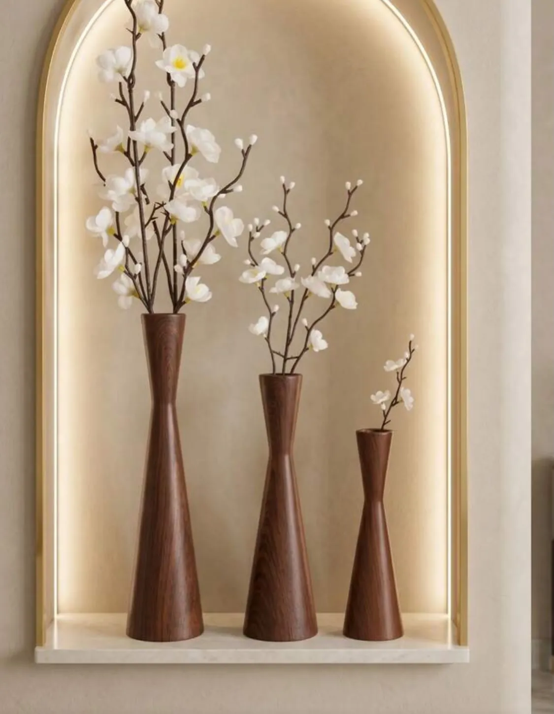 Wooden Wall Vase Decor