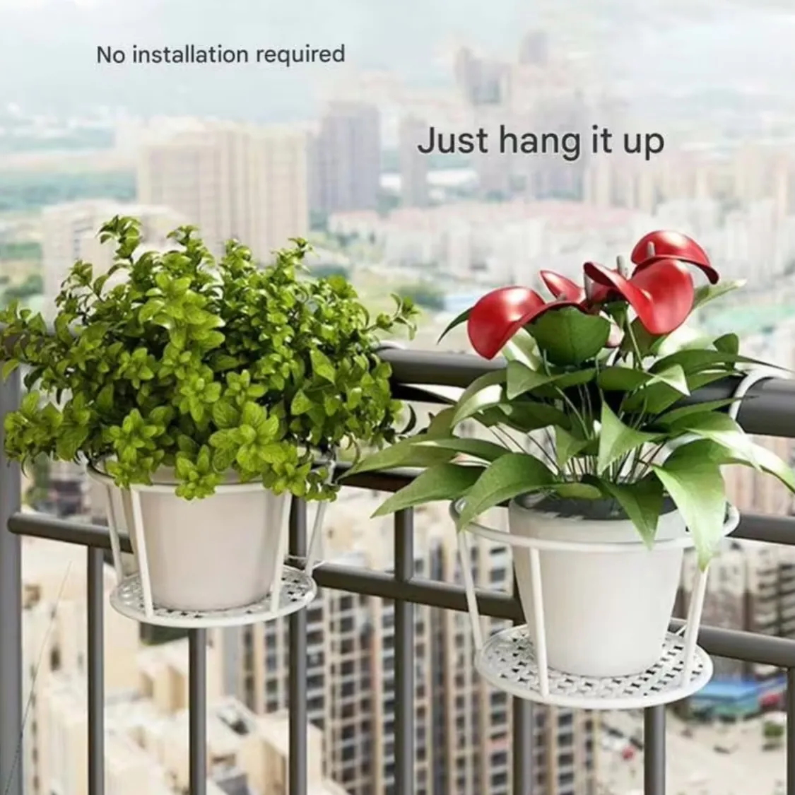 Hanging Balcony Plant Pot Holder