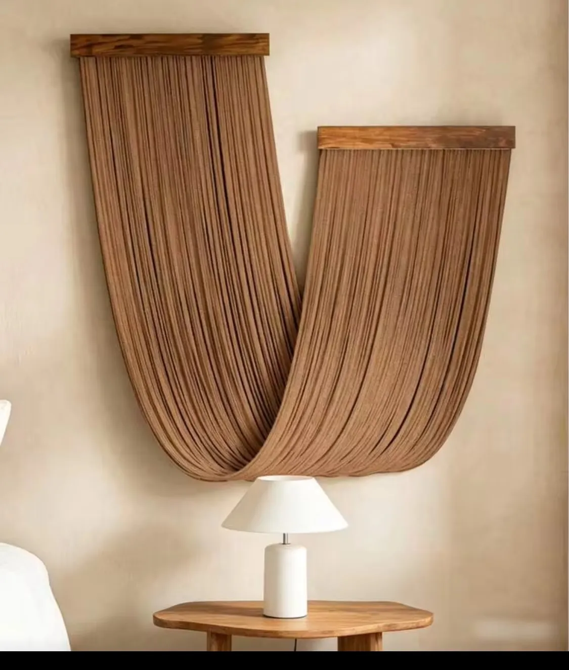 Macrame Wall Hanging Shelf with Feathers