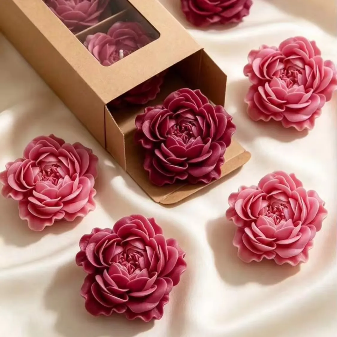 Bow-Shaped Decorative Candles