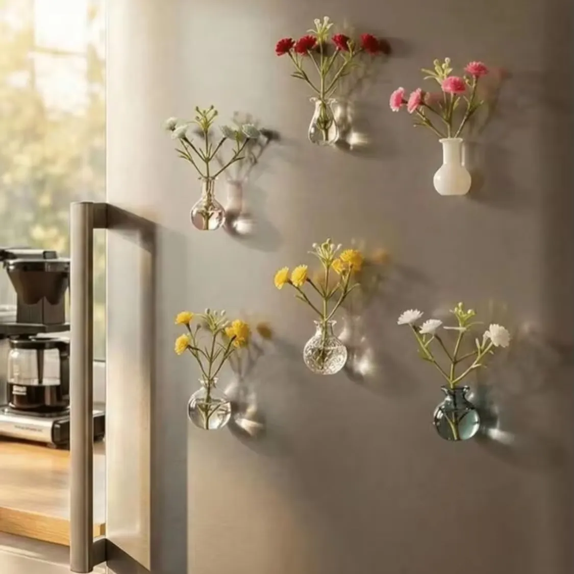 Wall-Mounted Mini Flower Vases