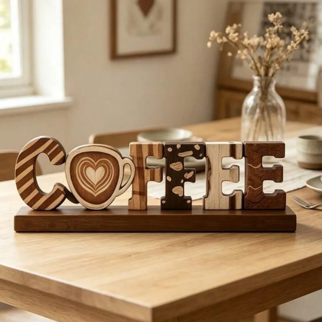 Acrylic Tea-Themed Decorative Plaque