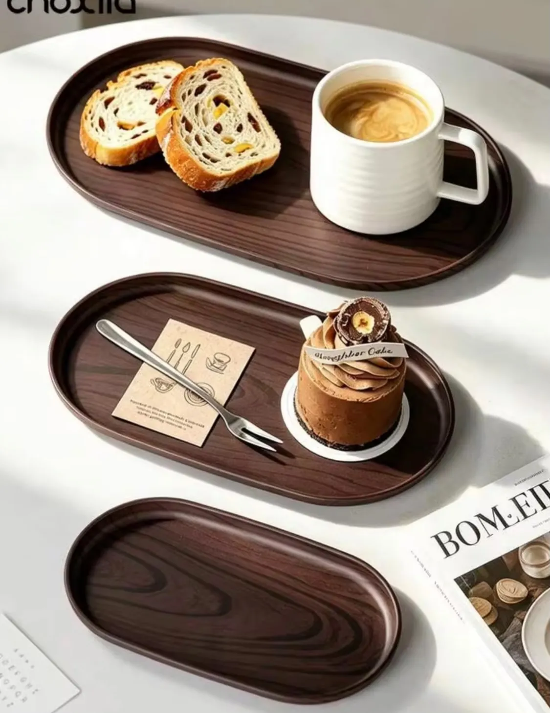 Wooden Decorative Tray Set