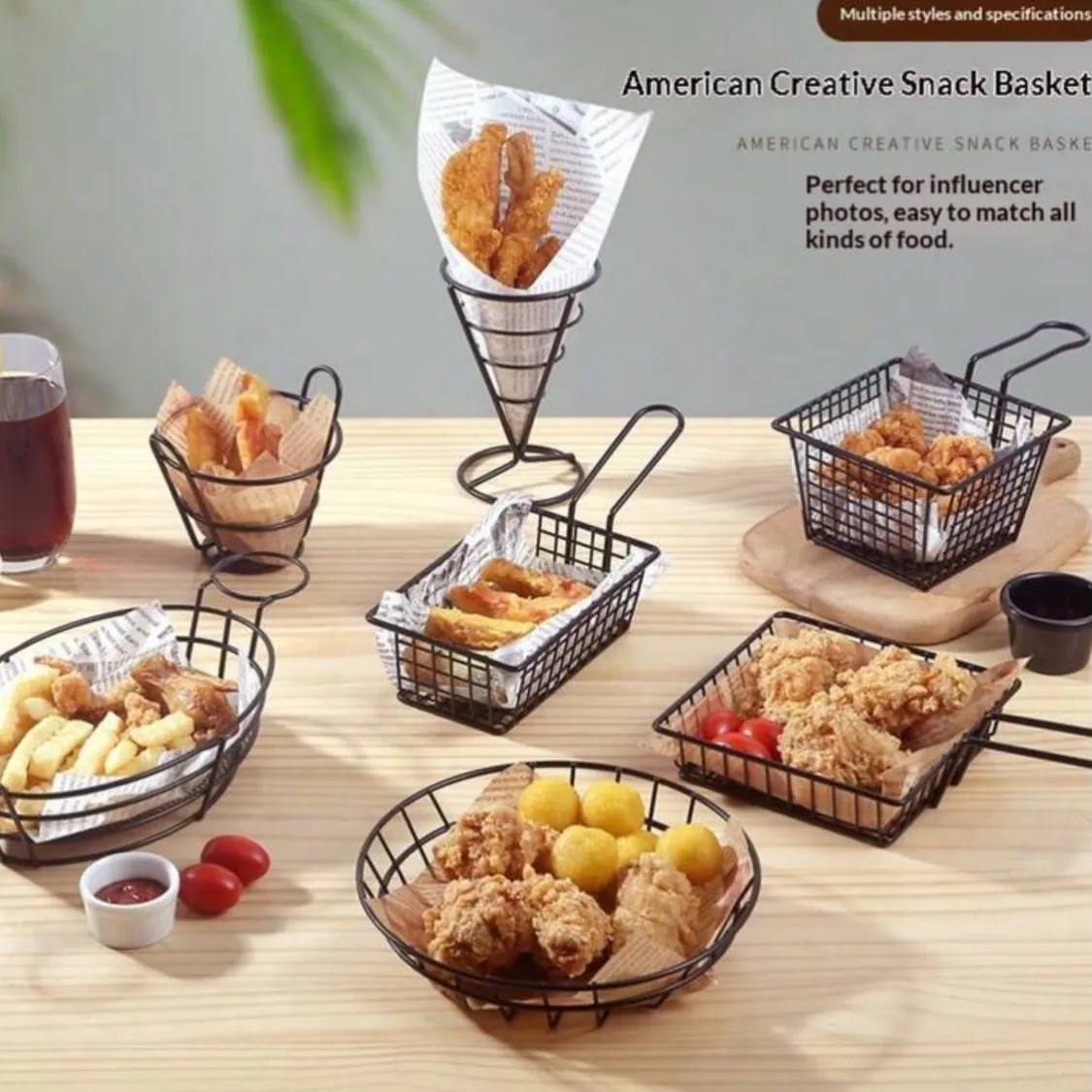 Metal Snack Baskets
