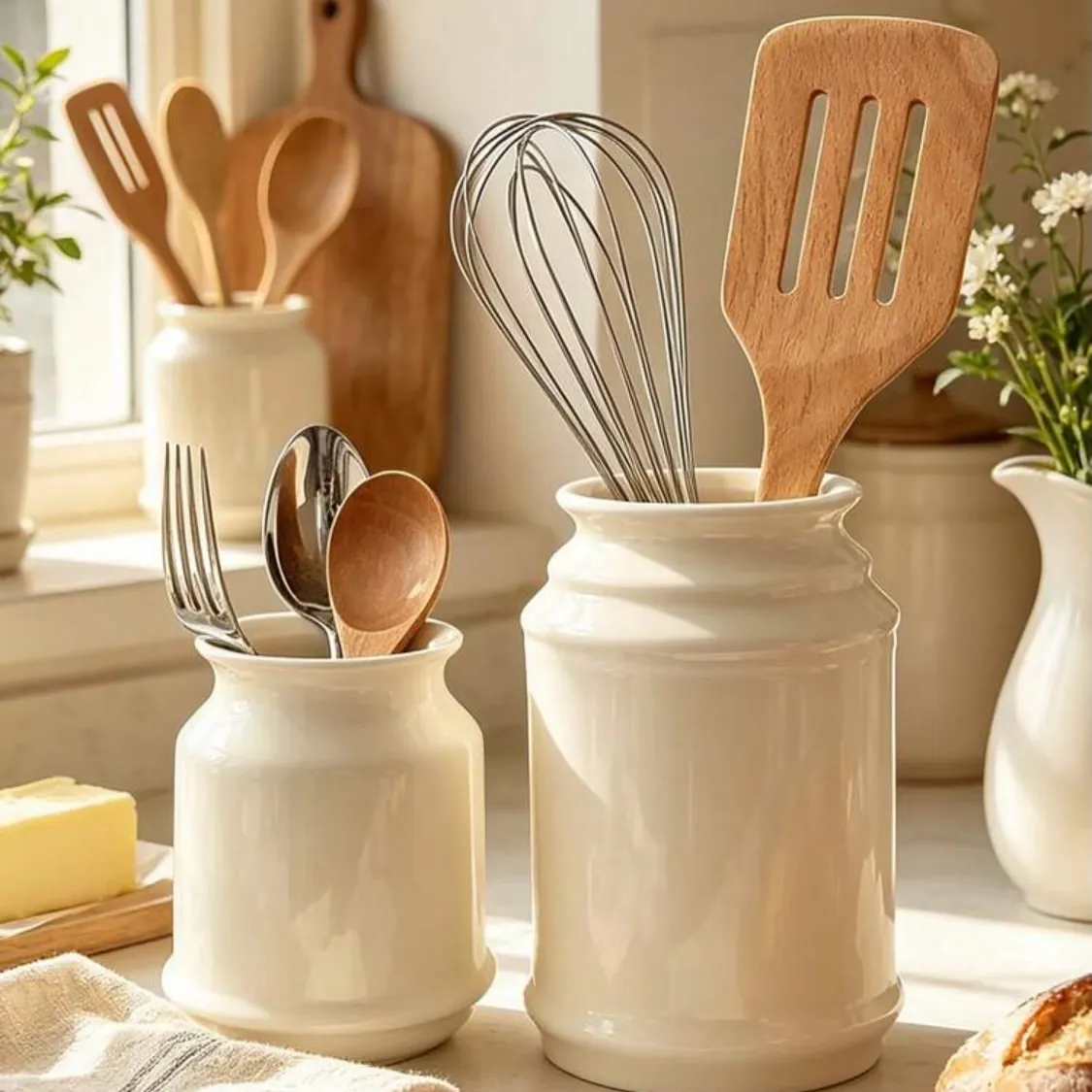 Ceramic Utensil Holder