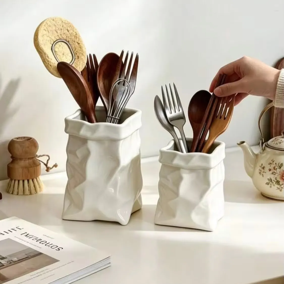 Ceramic Utensil Holder