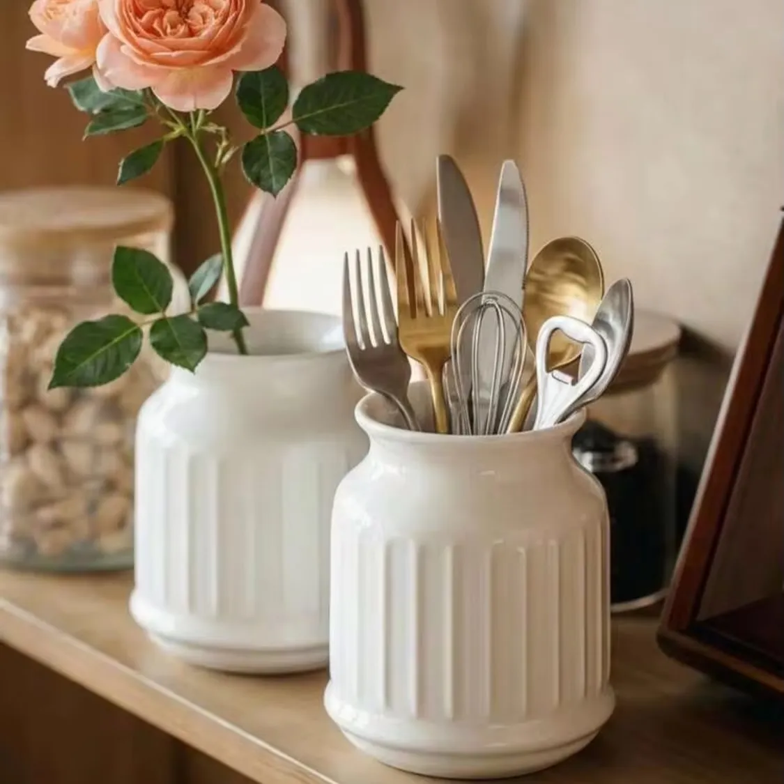 Ceramic Utensil Holder