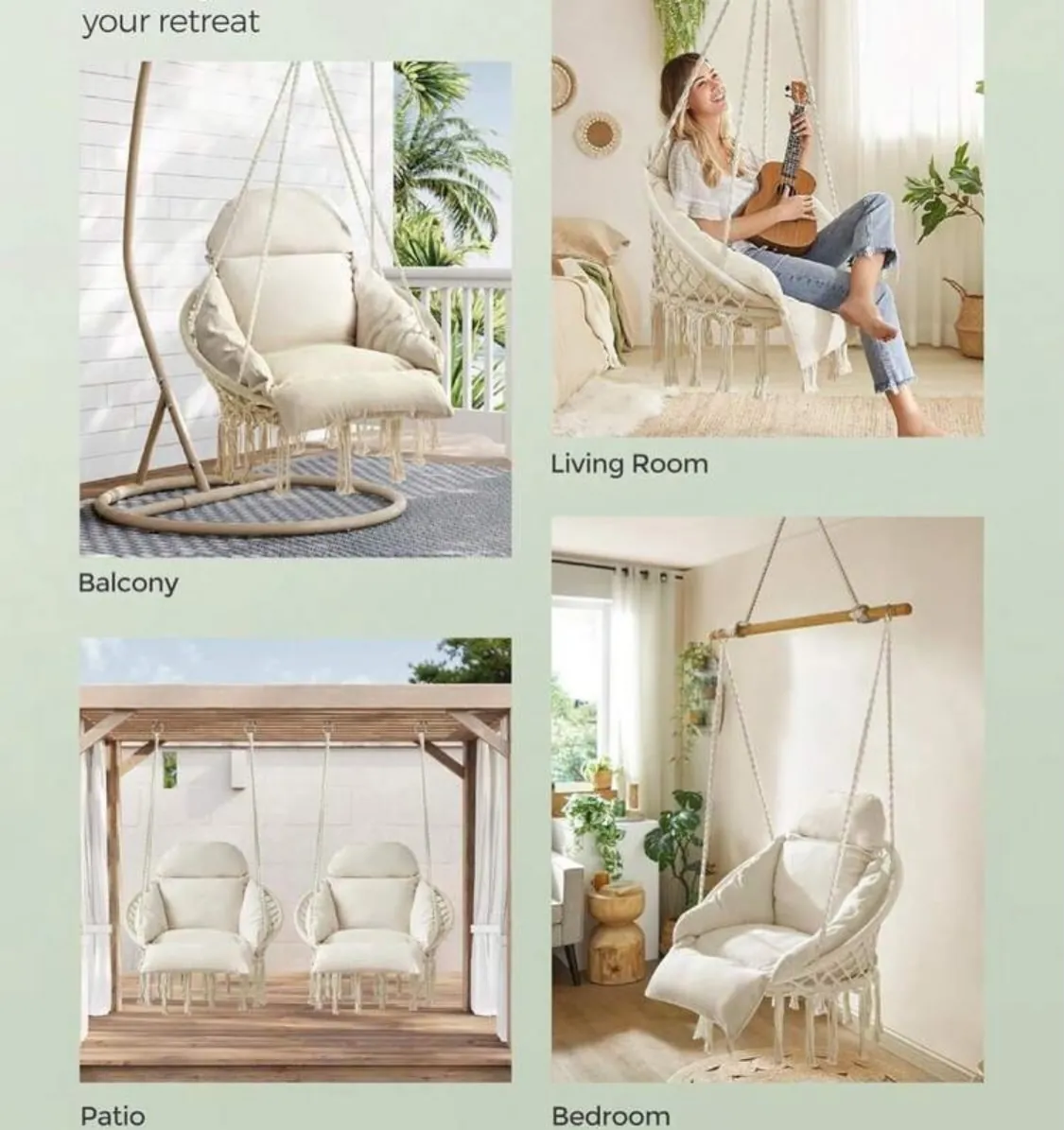 Hanging Hammock Chair