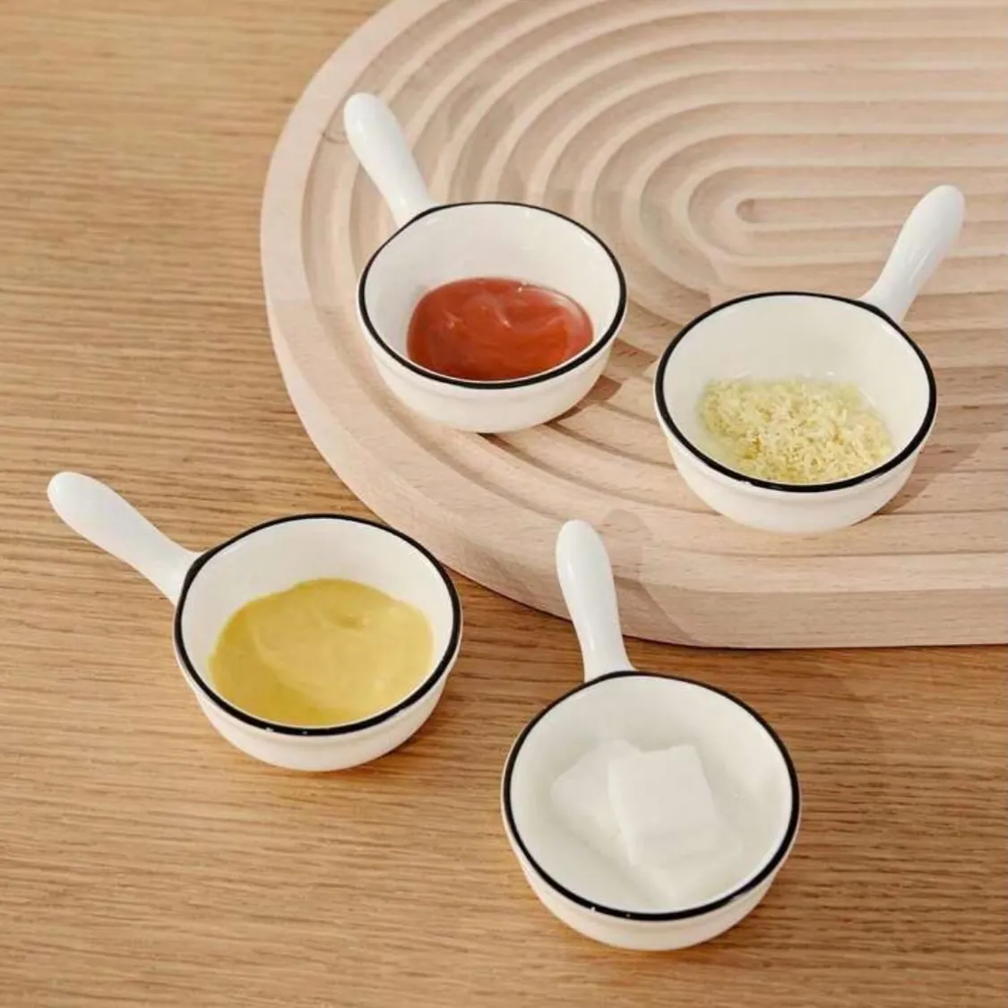 Bread-Themed Ceramic Bowls Set