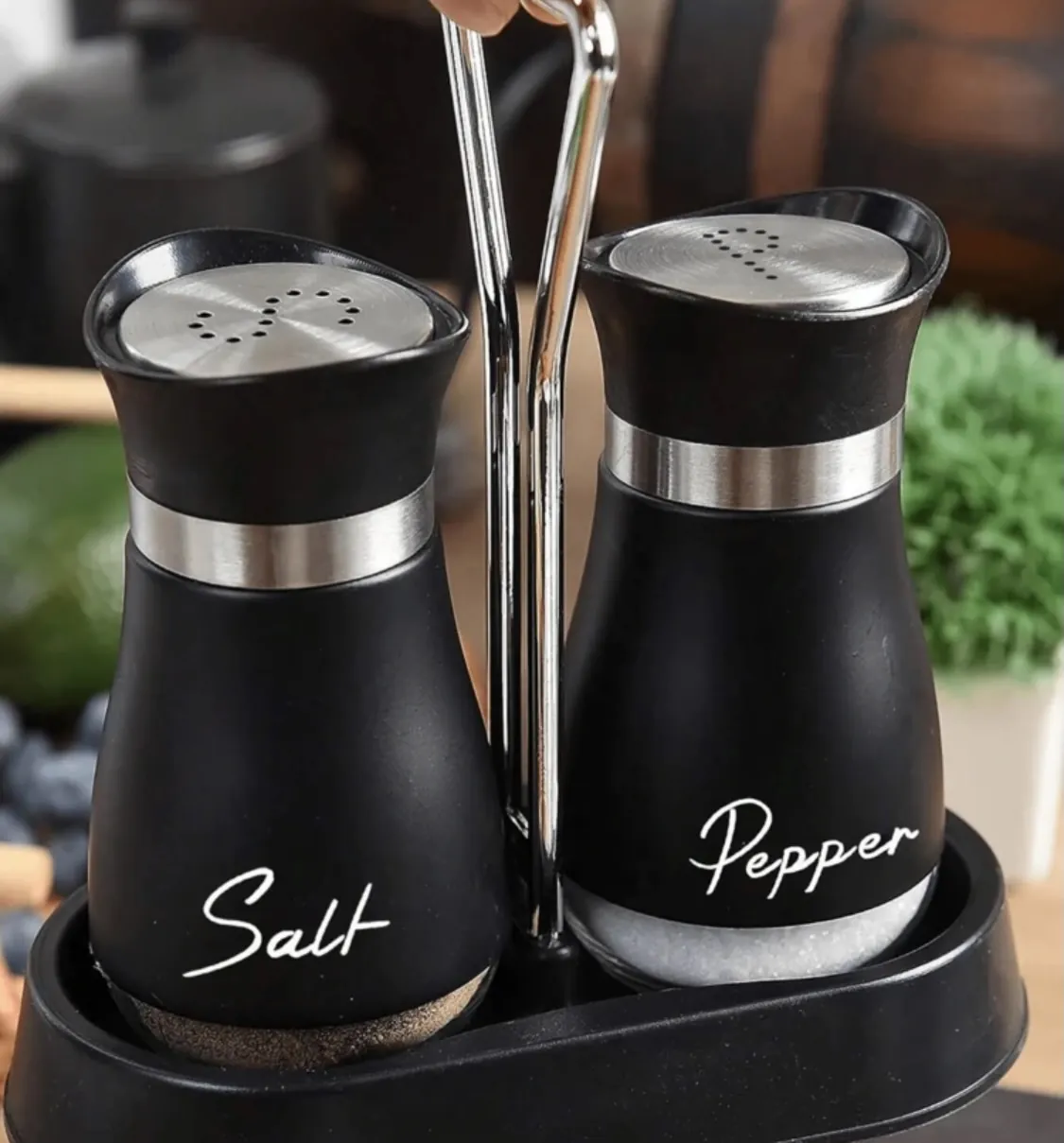 Wooden Salt and Pepper Grinder Set