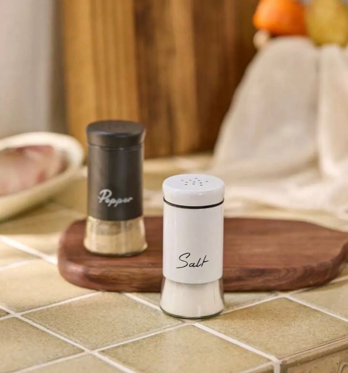 Wooden Salt and Pepper Grinder Set