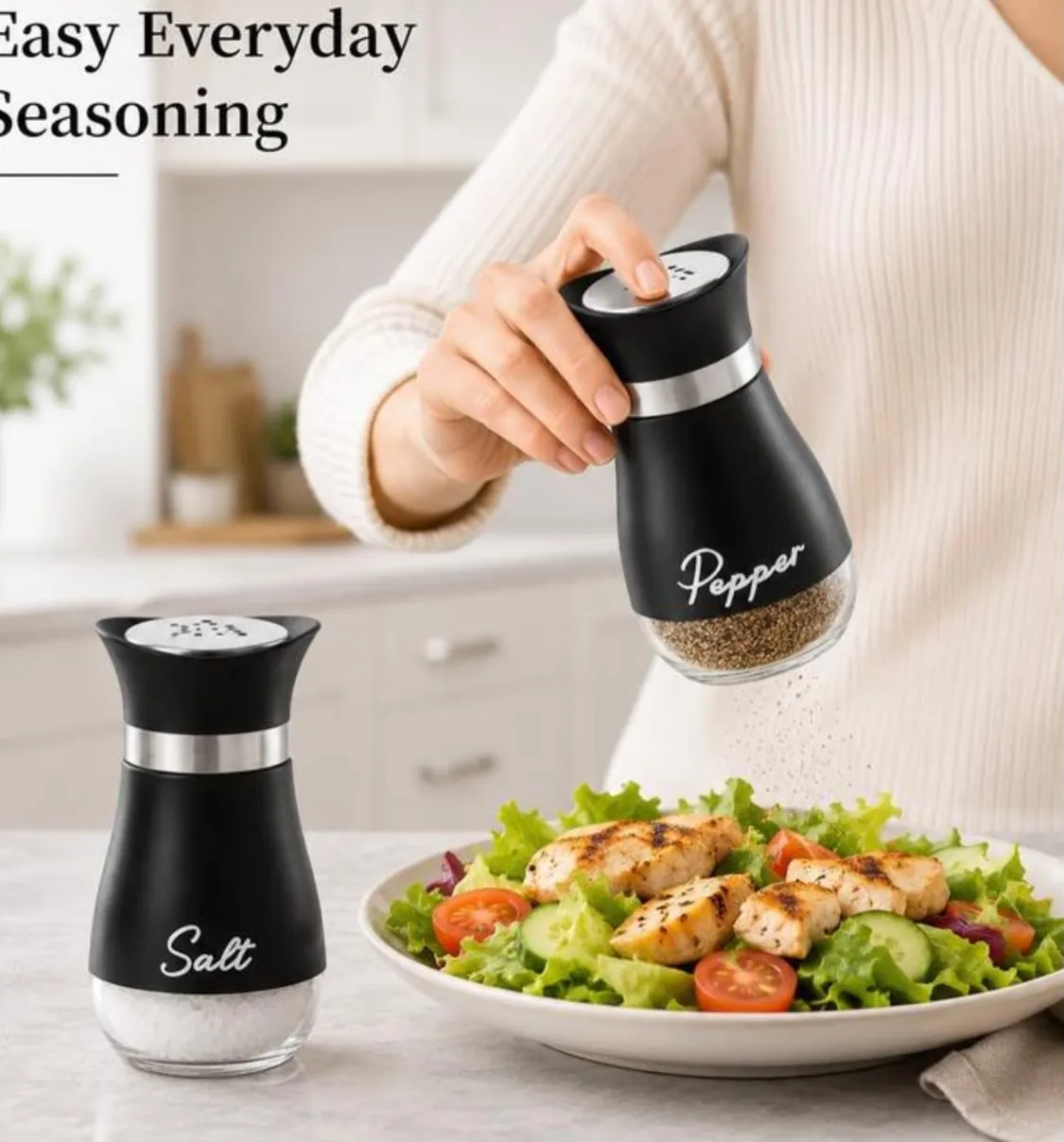 Wooden Salt and Pepper Grinder Set
