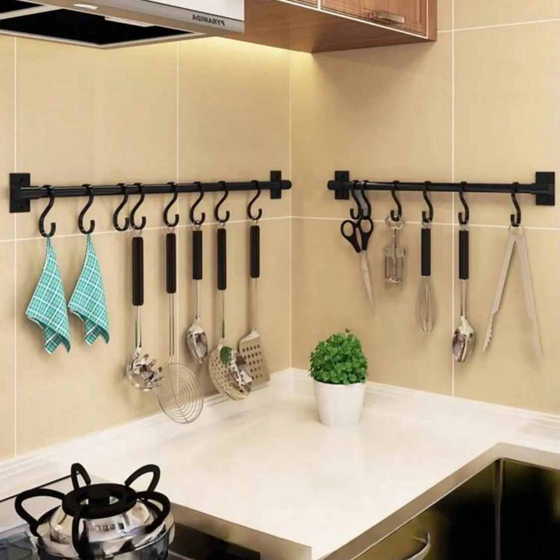 Kitchen Utensil Hanging Rack