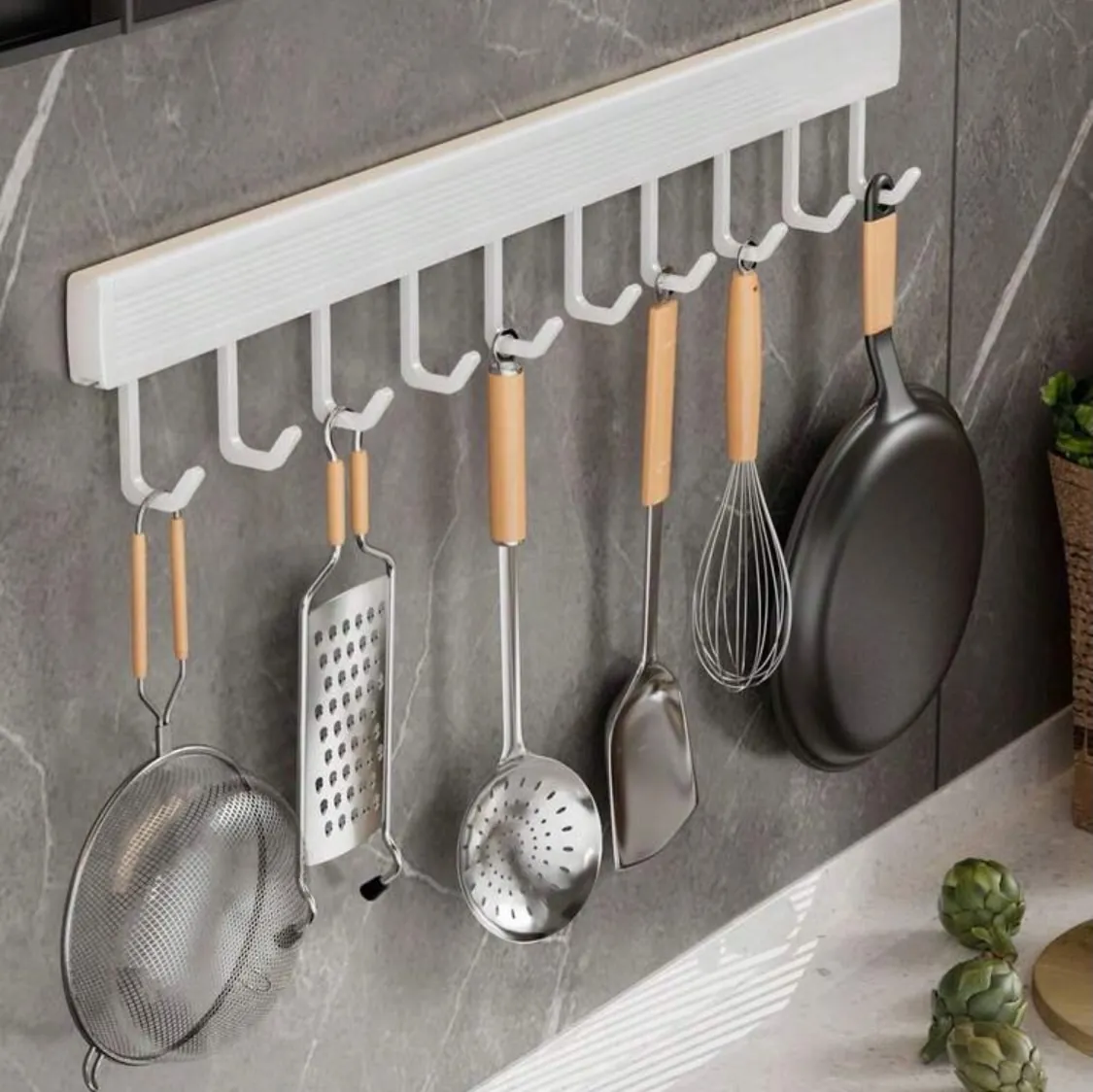 Kitchen Utensil Hanging Rack