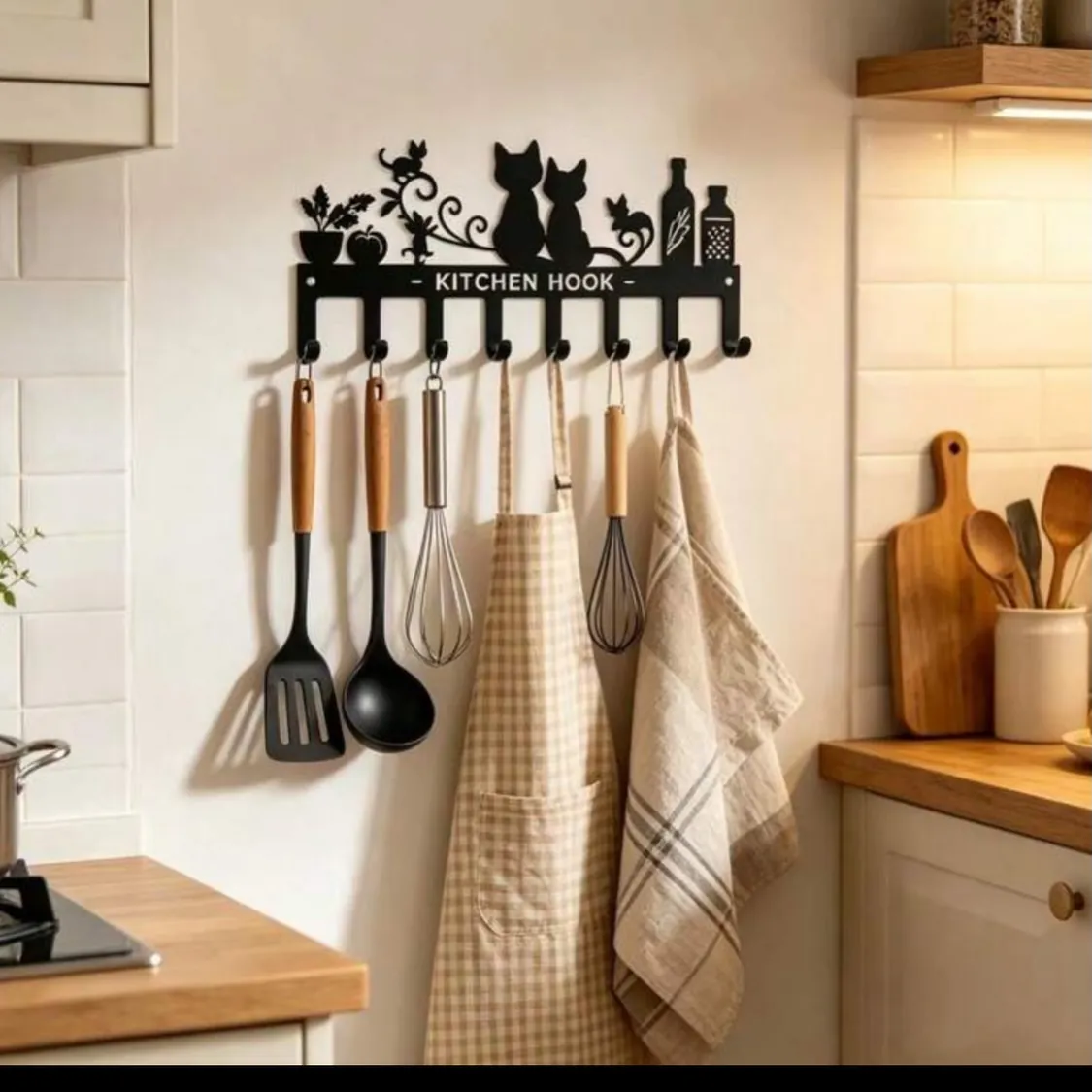 Kitchen Utensil Hanging Rack