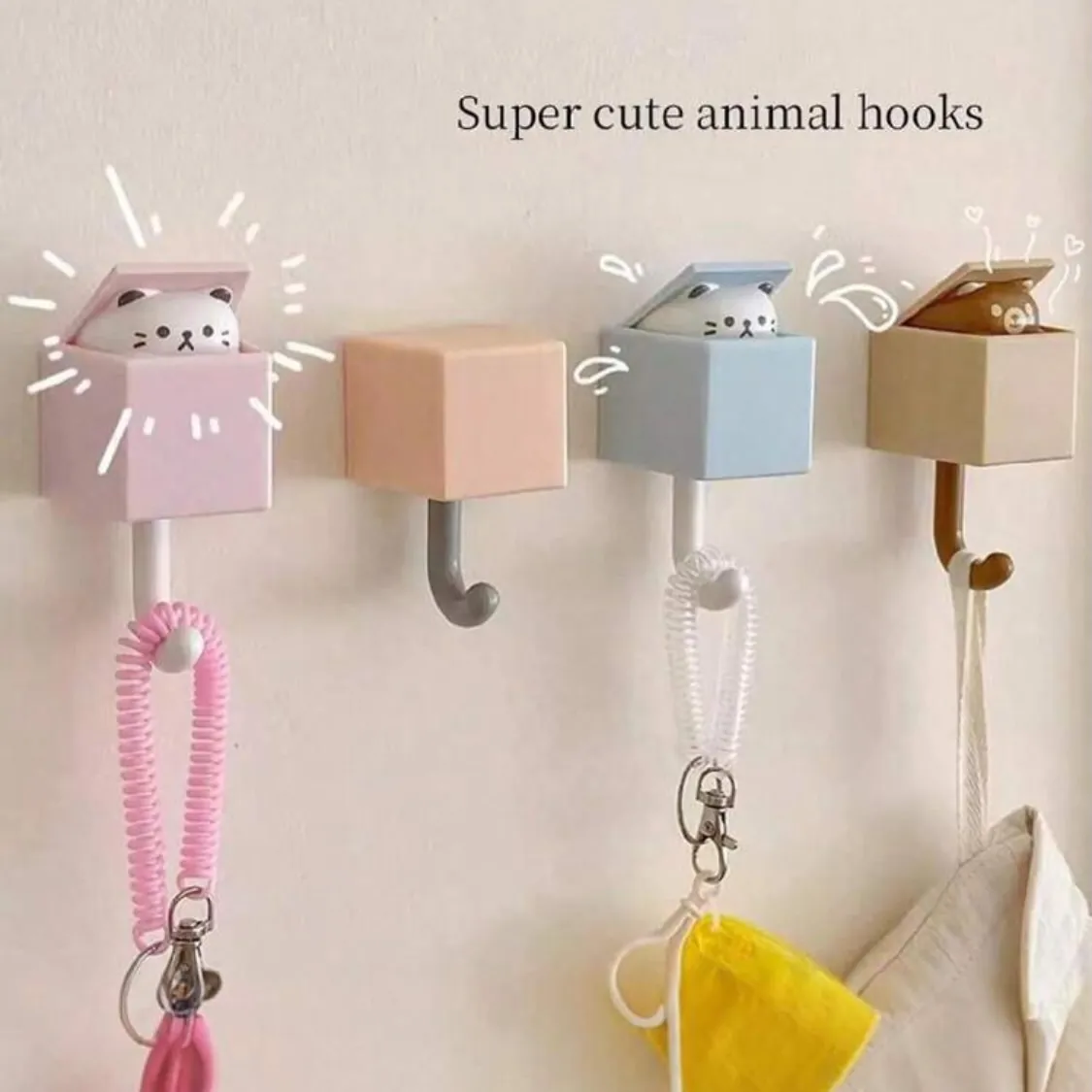 Wooden 'Home' Wall Key Holder with Hooks