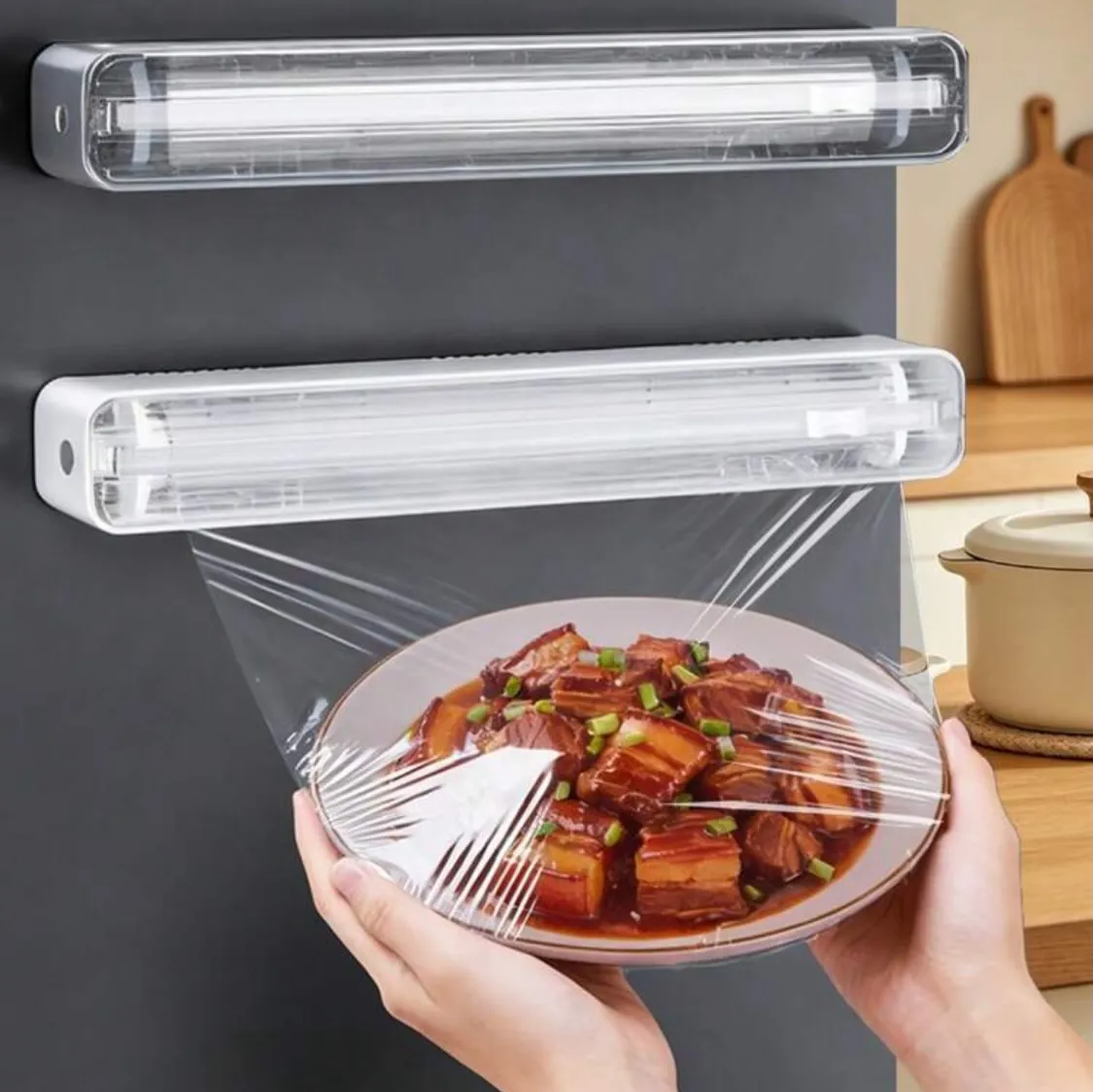 Wooden Kitchen Roll Holder