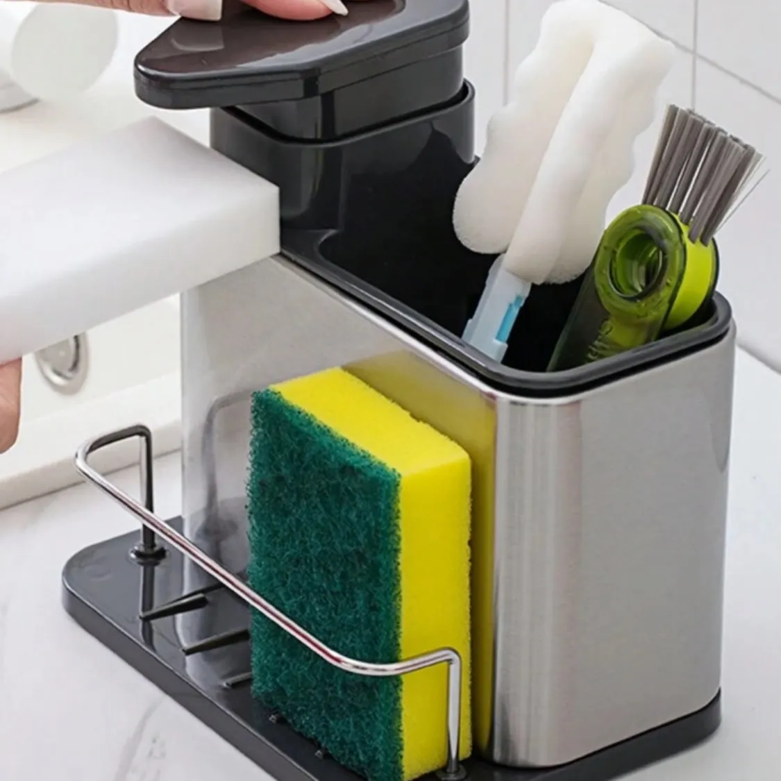Kitchen Sink Organizer and Soap Dispenser