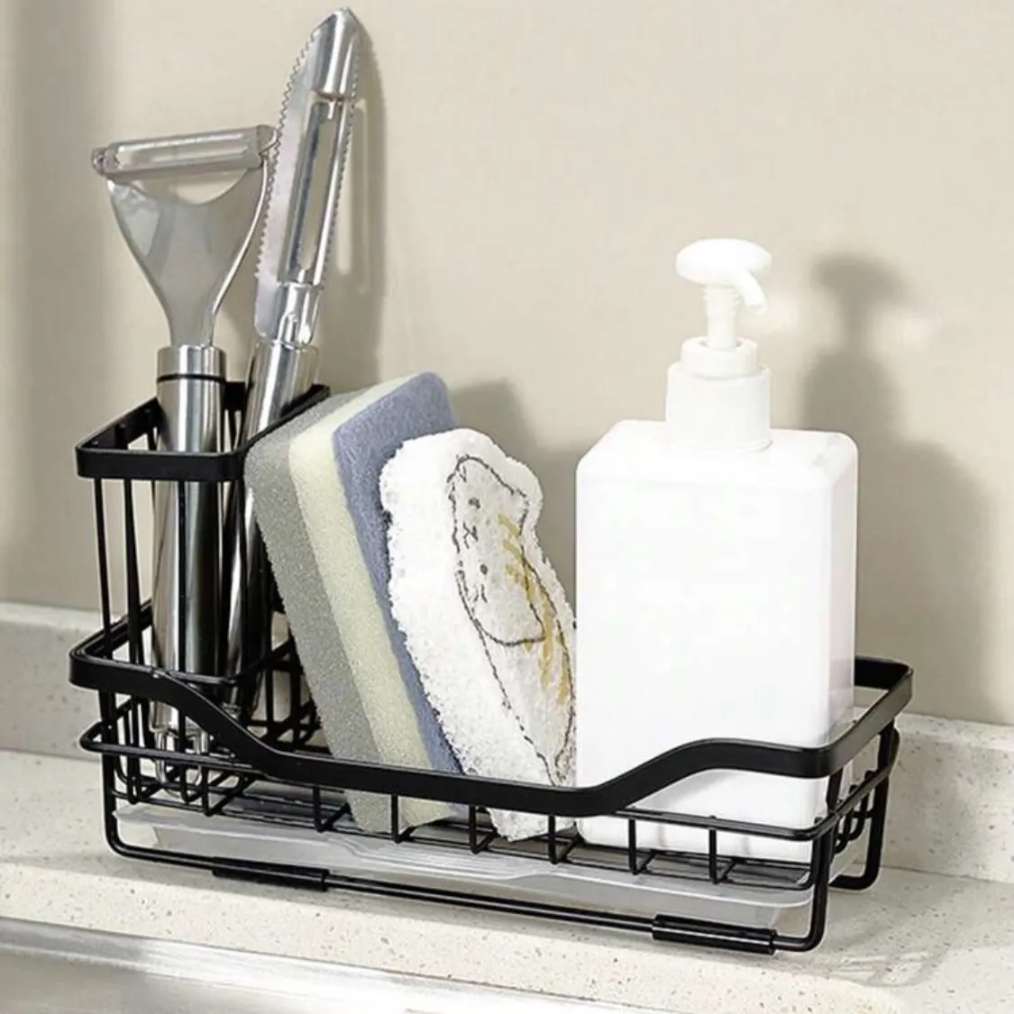Kitchen Sink Organizer and Soap Dispenser