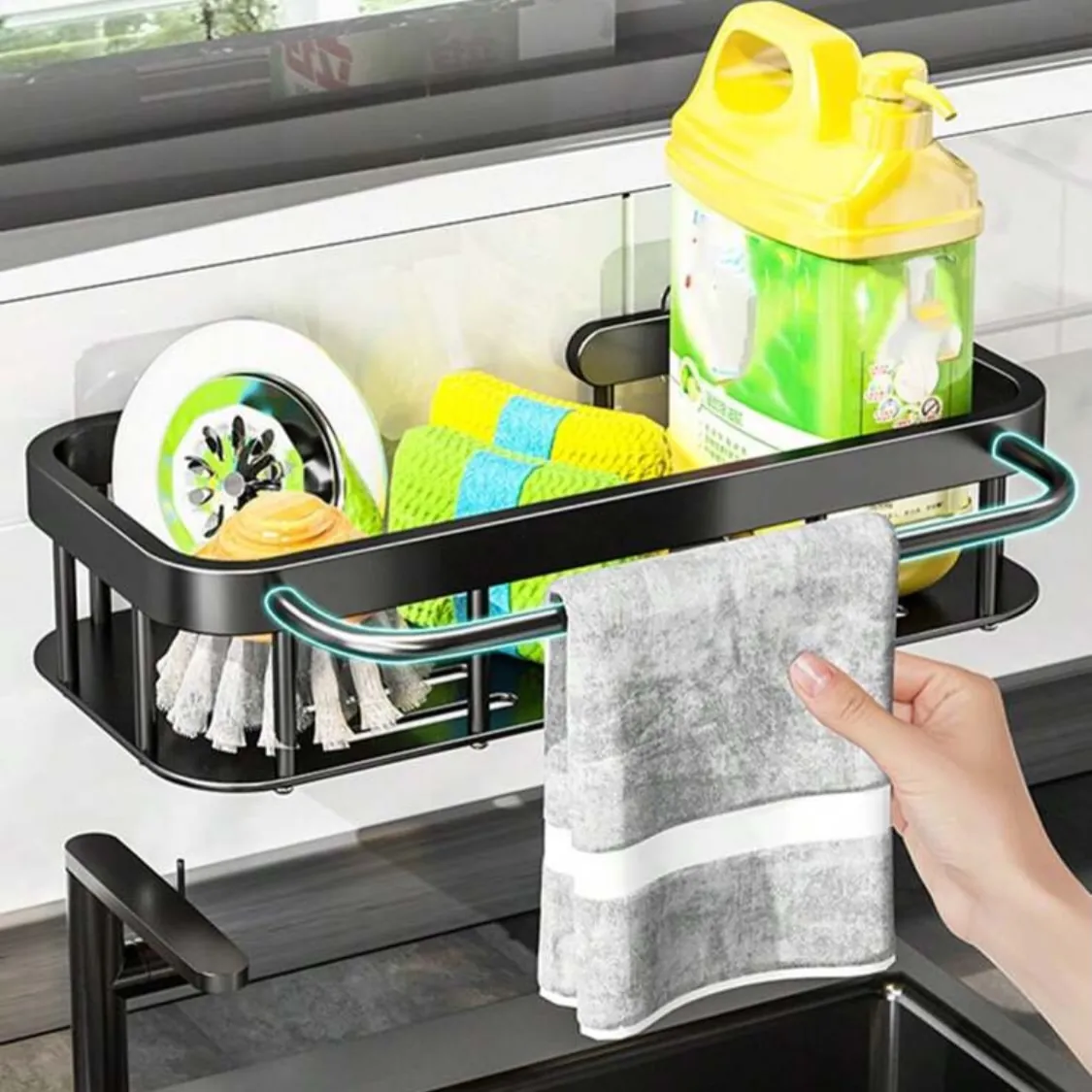 Kitchen Sink Organizer and Soap Dispenser
