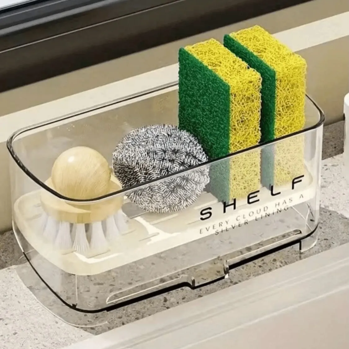 Kitchen Sink Organizer and Soap Dispenser