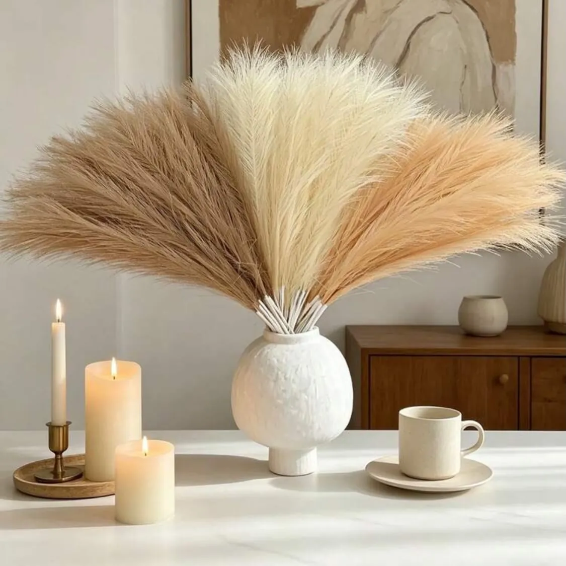 Pampas Grass Decorative Arrangement