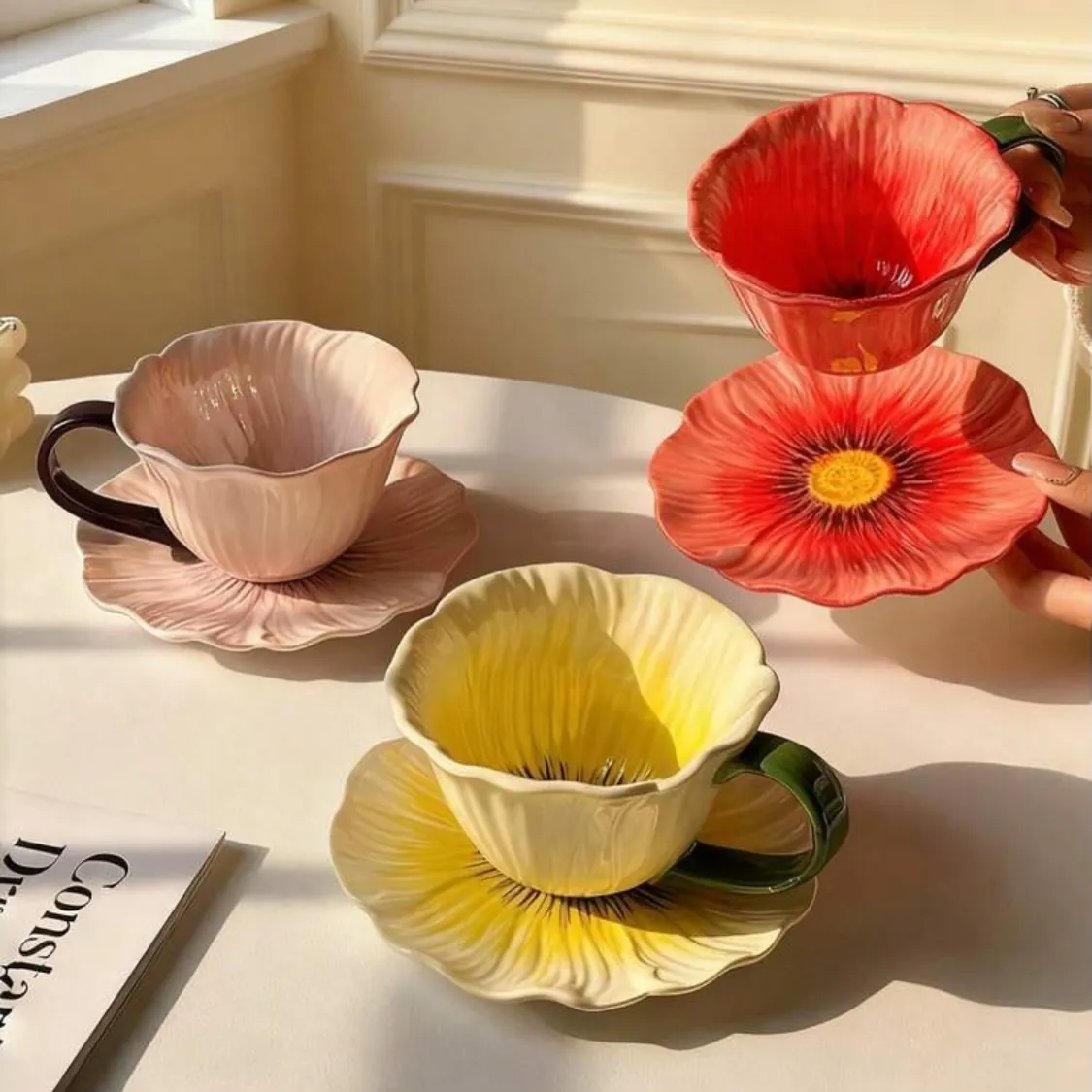 Flower-Shaped Decorative Bowls