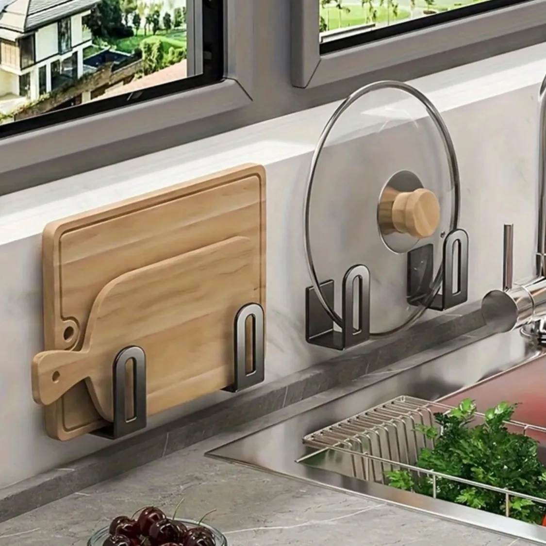 Wall-Mounted Kitchen Organizer
