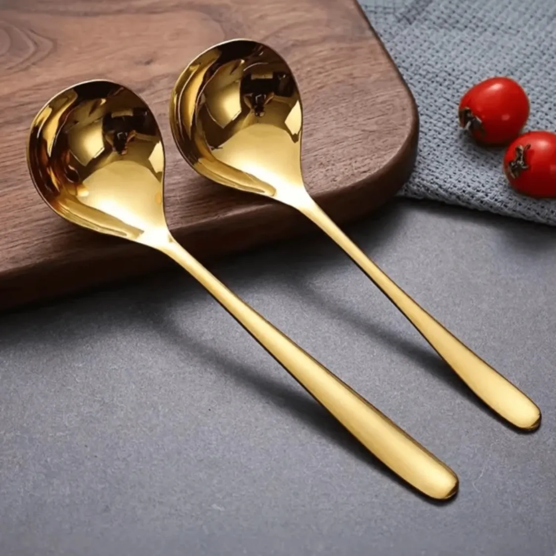 Luxury Golden Spoon and Ladle Set