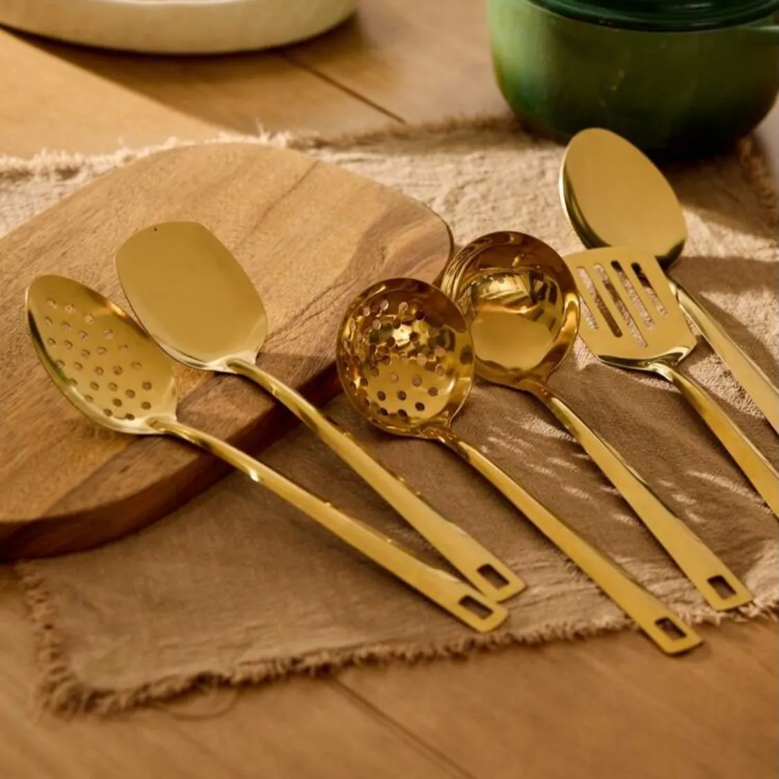 Luxury Golden Spoon and Ladle Set
