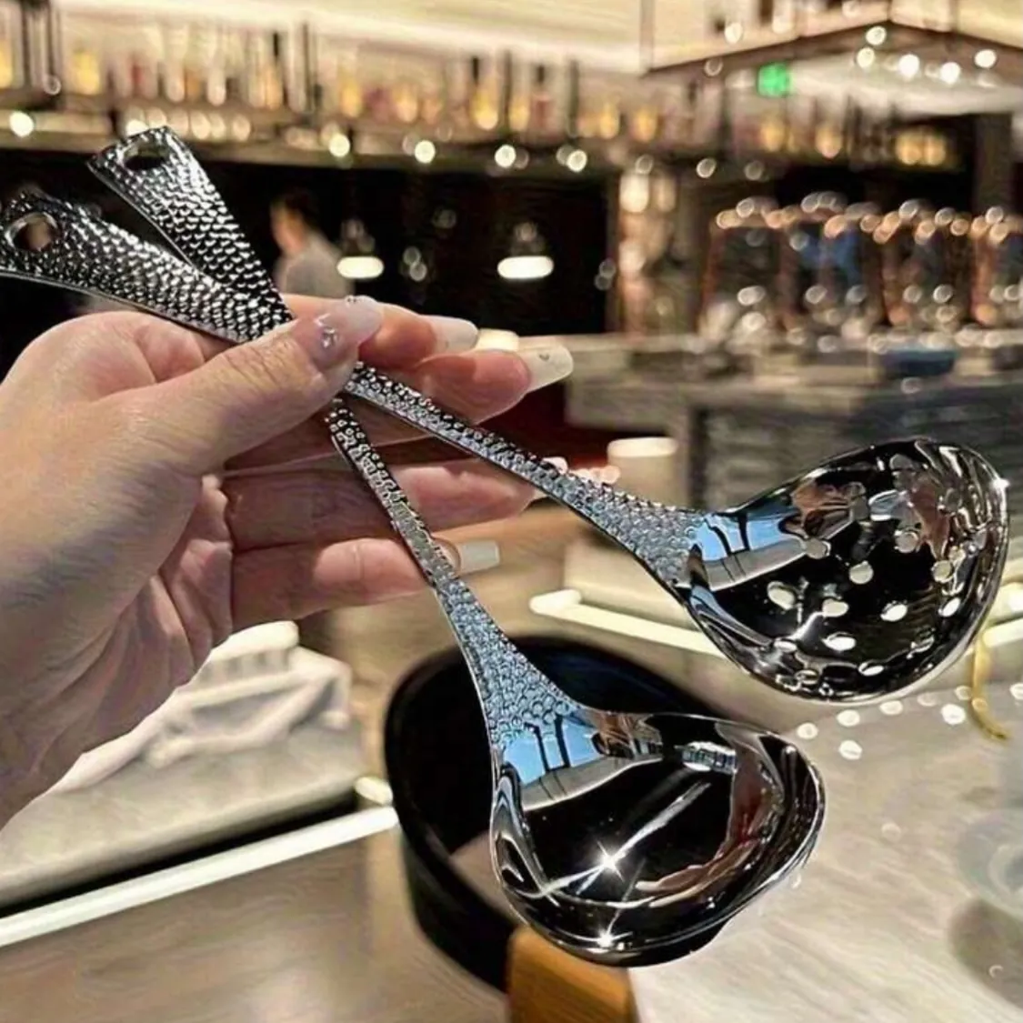 Luxury Golden Spoon and Ladle Set