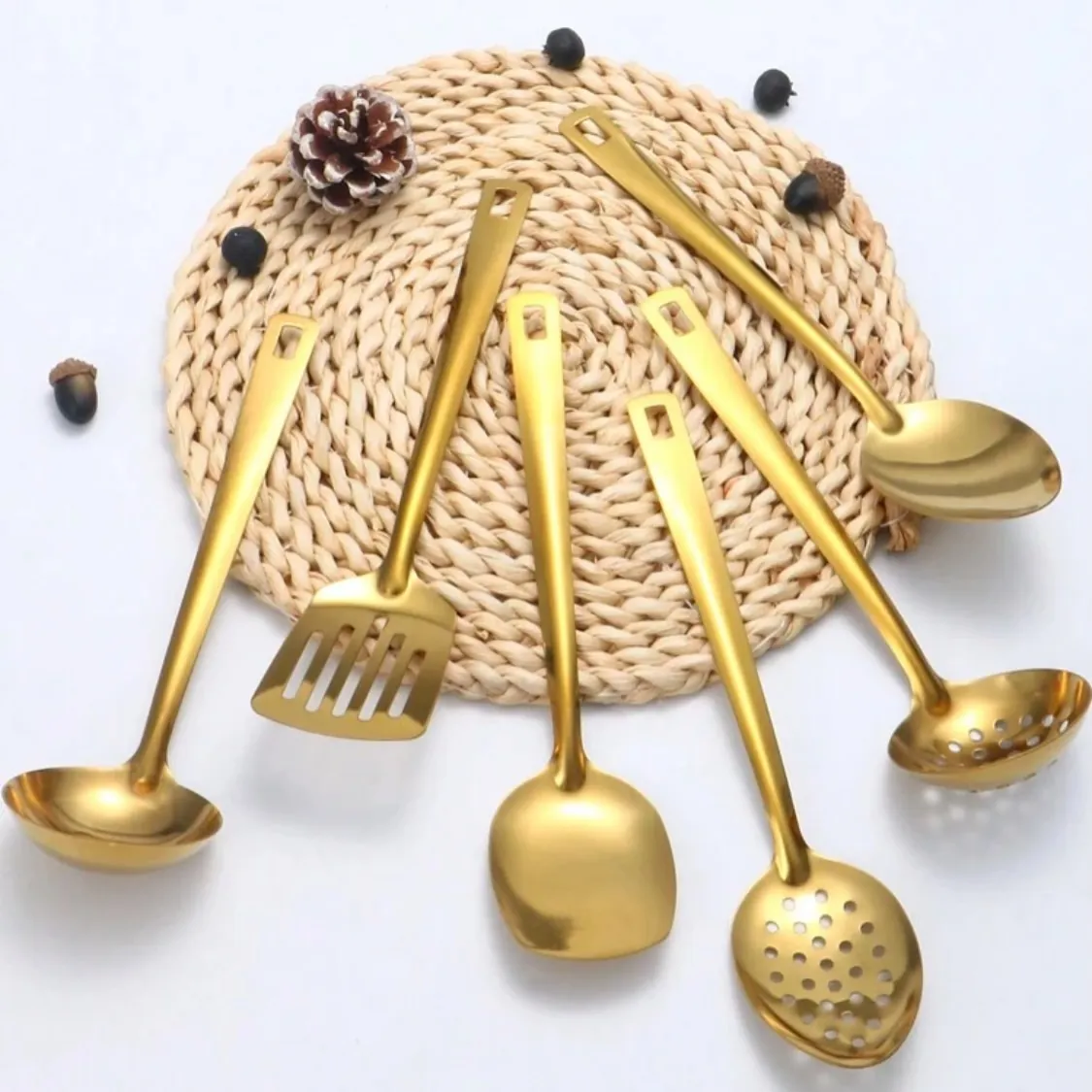 Luxury Golden Spoon and Ladle Set