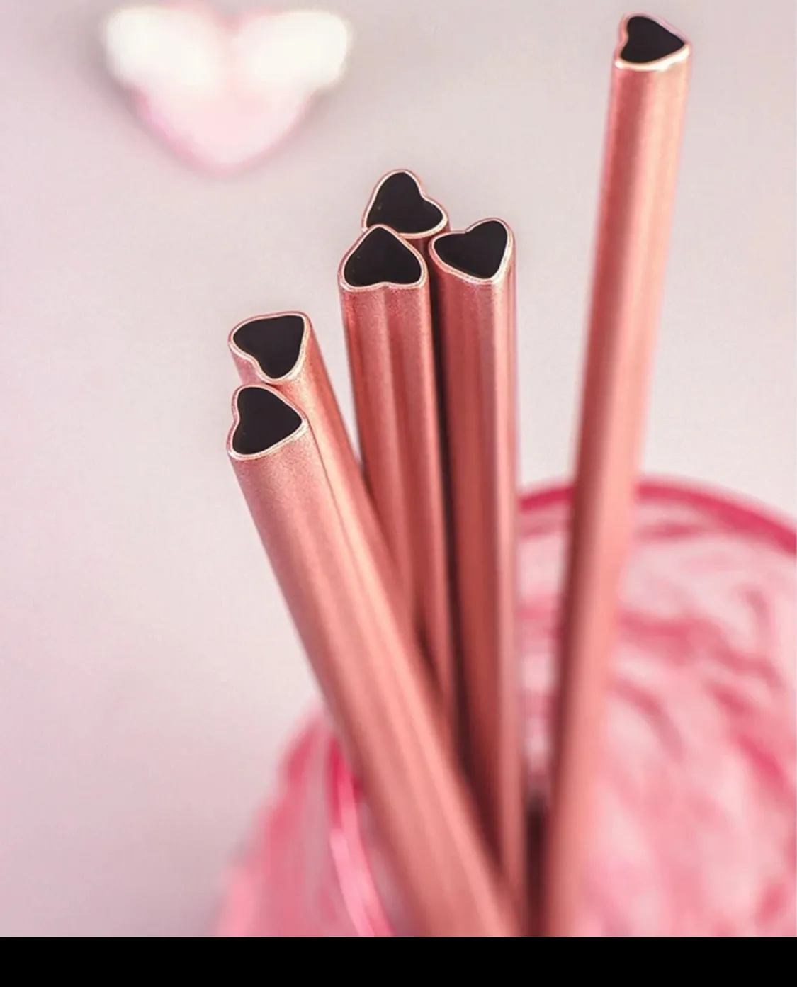 Spiral Glitter Straws with Bows