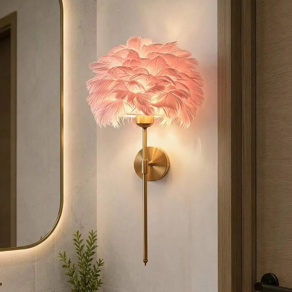 Feather Wall Lamp