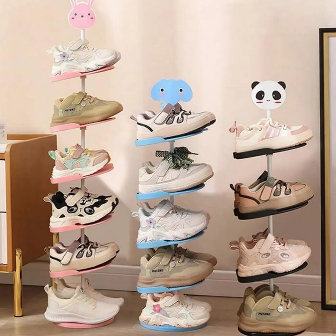 Wall-Mounted Kids Shoe Rack
