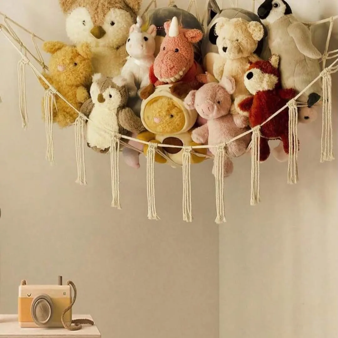 Wooden Children's Clothing Rack with Toy Bin