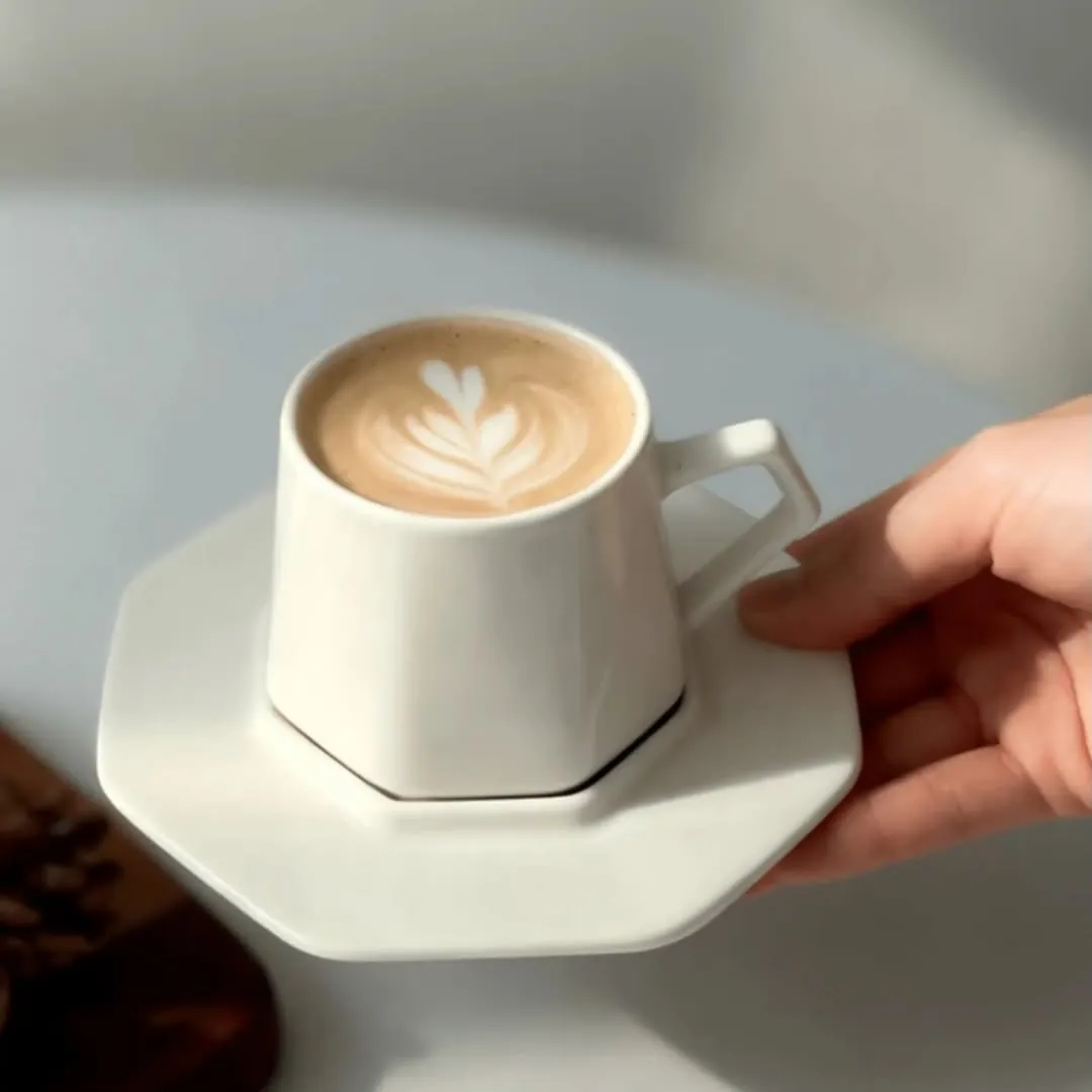Floral Design Cup and Saucer Set