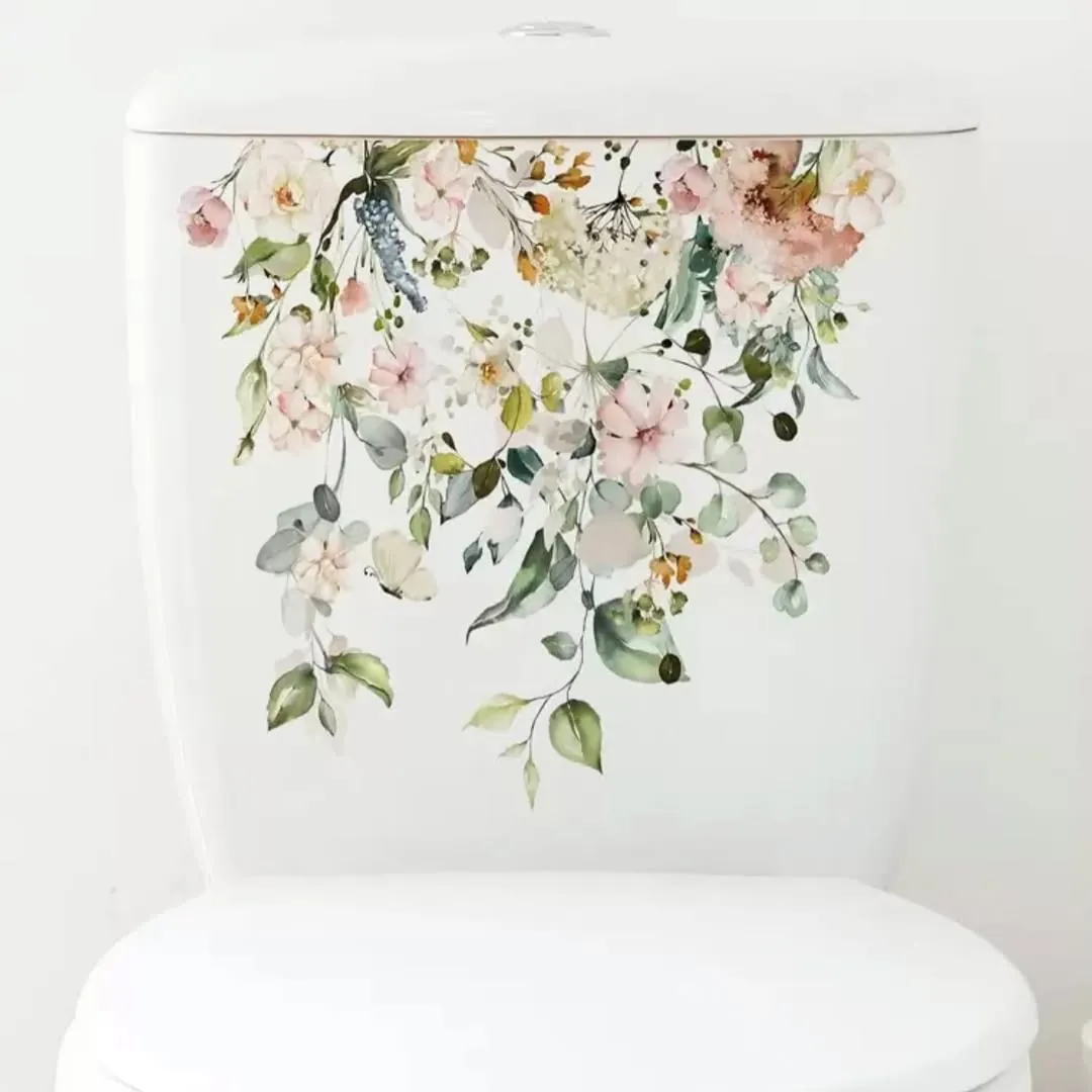 Floral Pattern Bathroom Vessel Sink