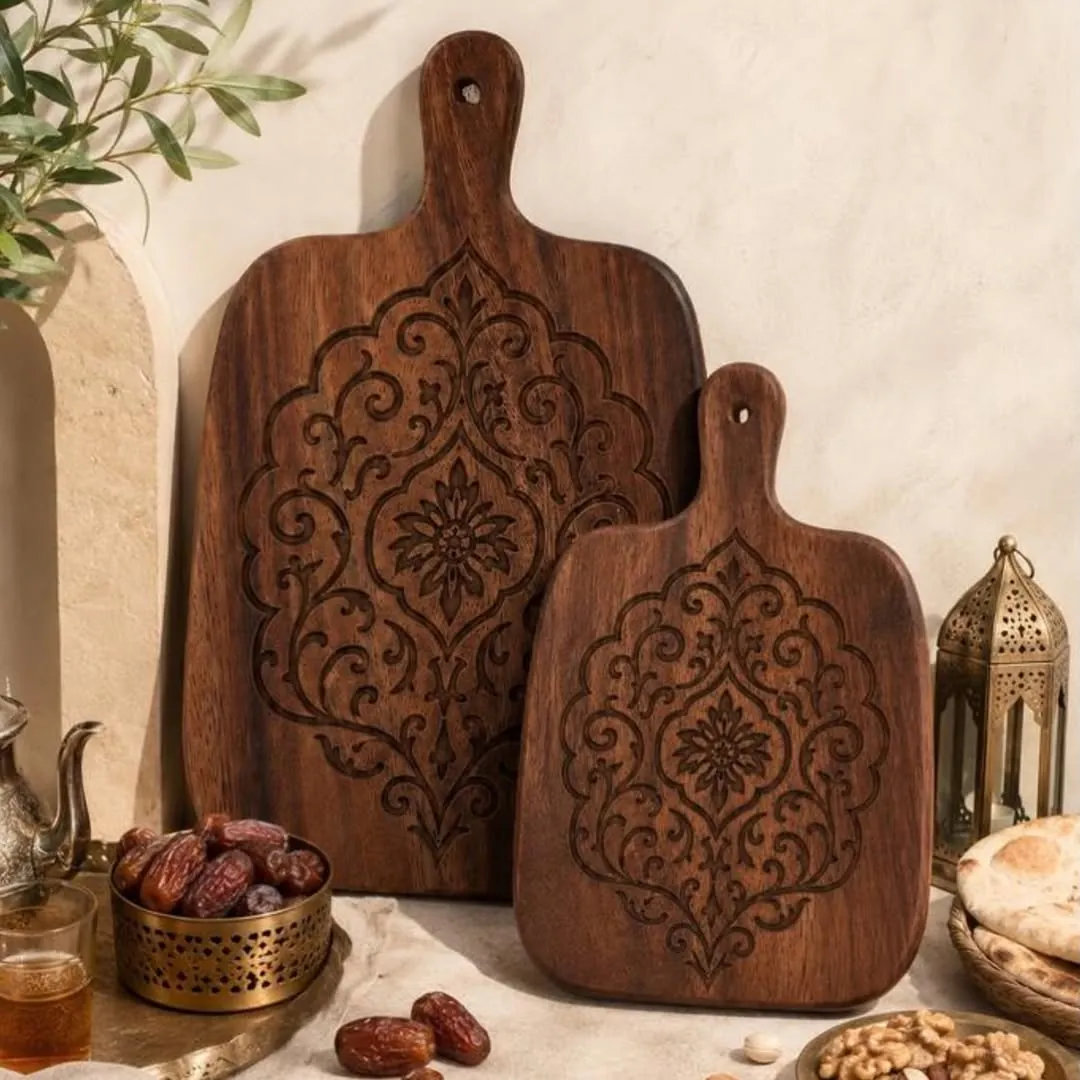 Wooden Cheese Board and Knife Set