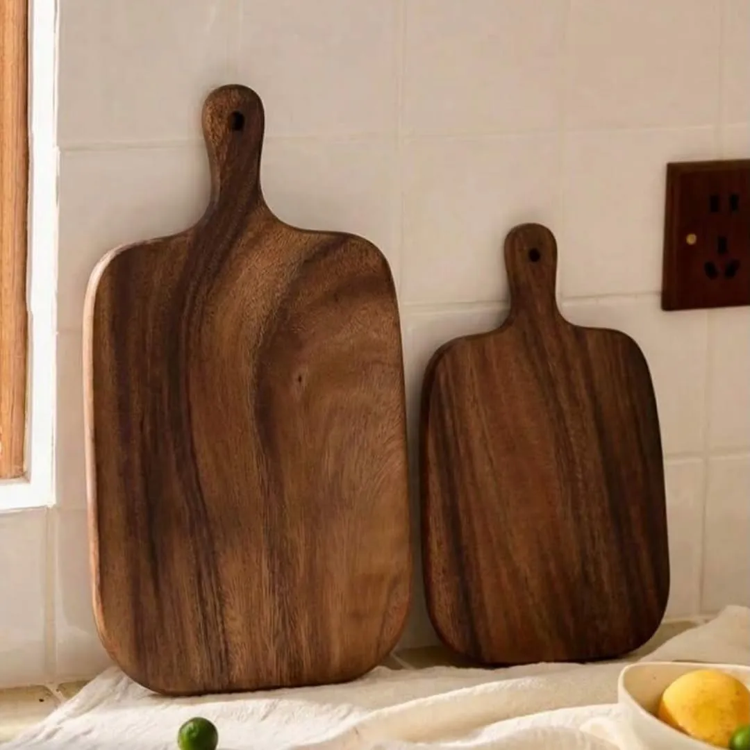 Wooden Cheese Board and Knife Set