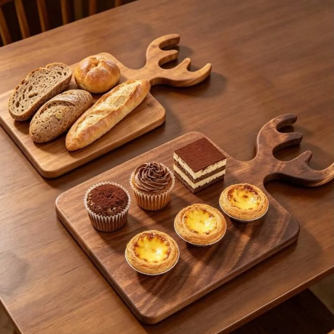 Wooden Cheese Board and Knife Set